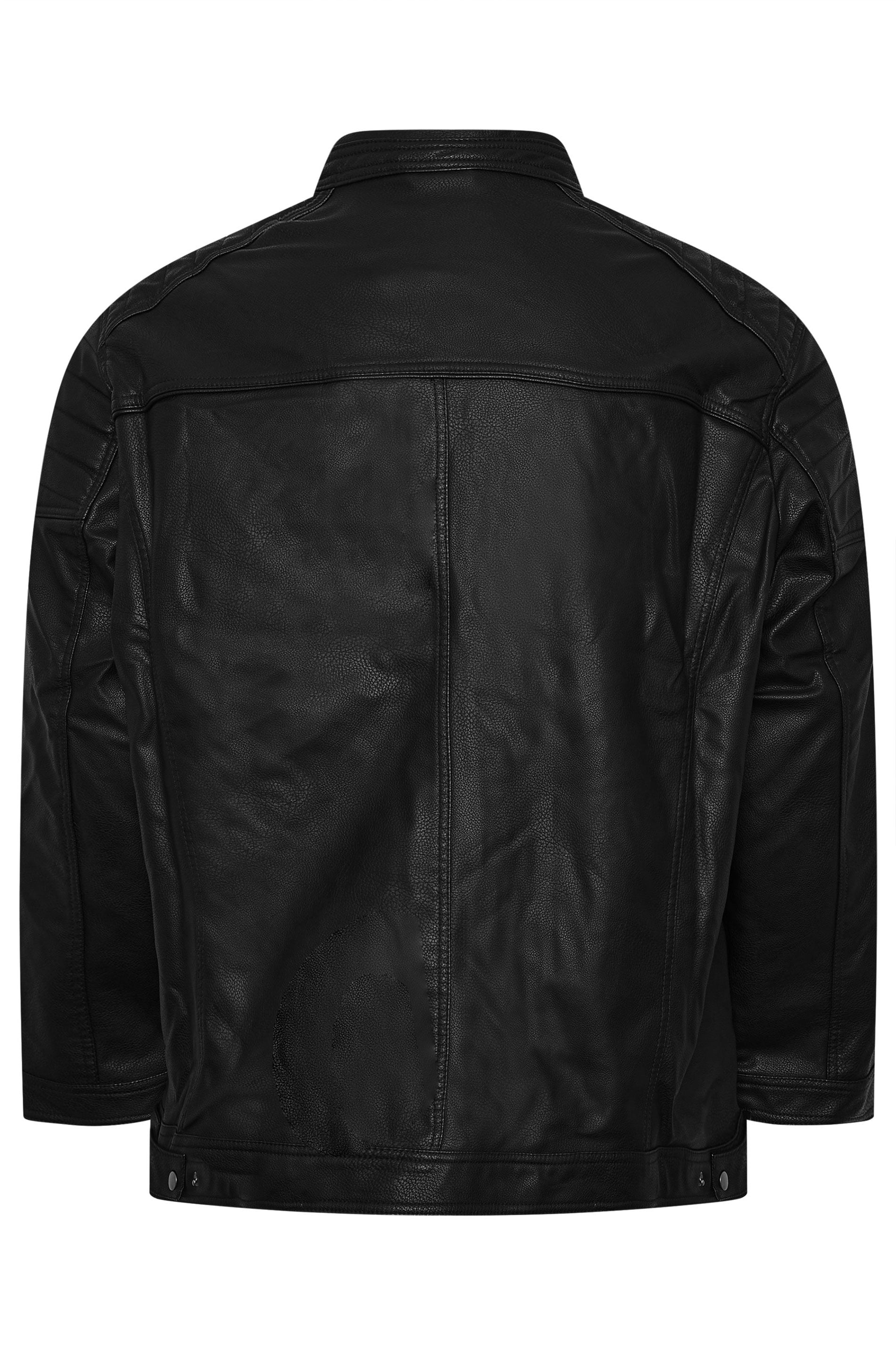 JACK & JONES Big & Tall Black Rocky Jacket | BadRhino 4