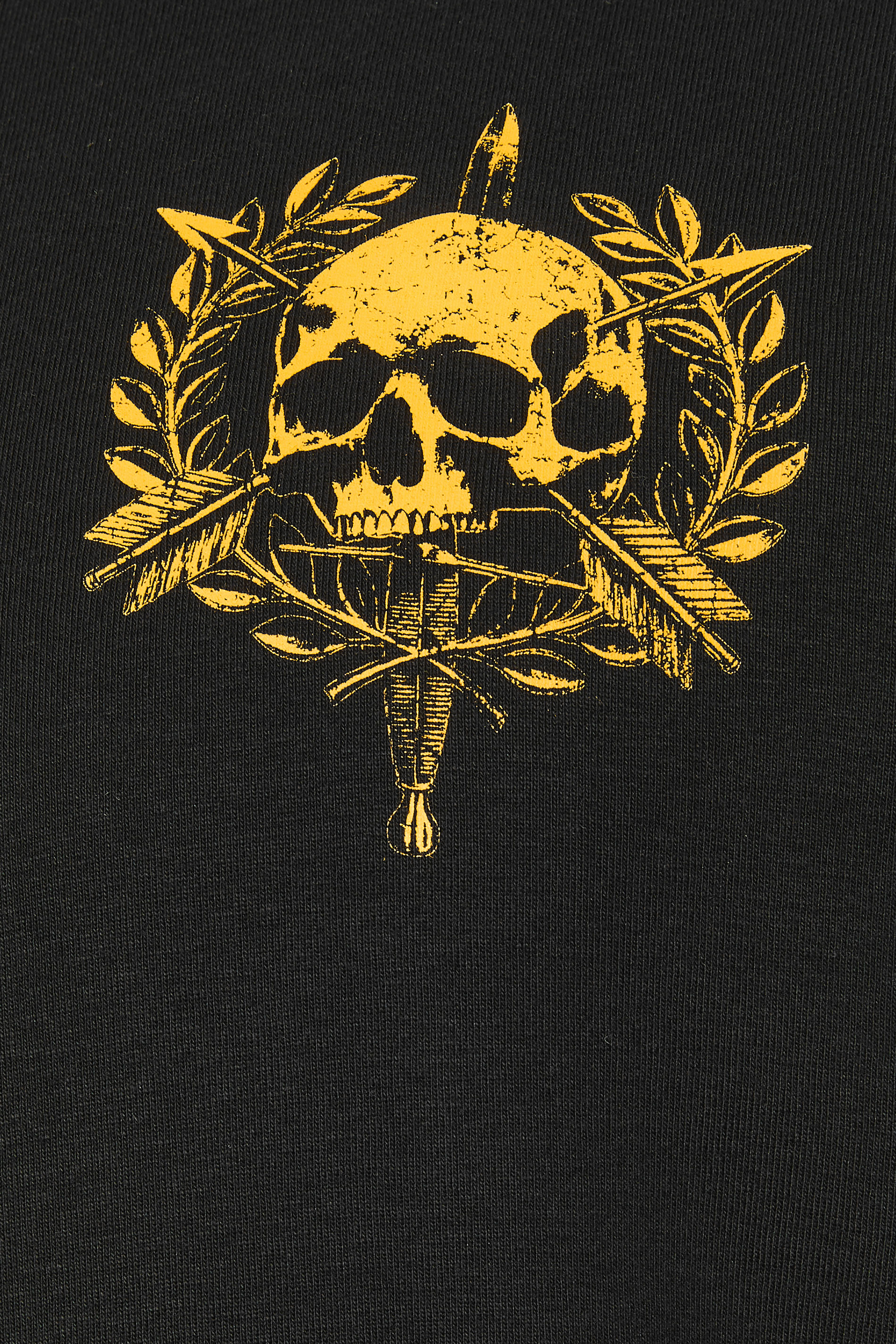 BadRhino Big & Tall Black Skull Emblem Graphic T-Shirt | BadRhino 10