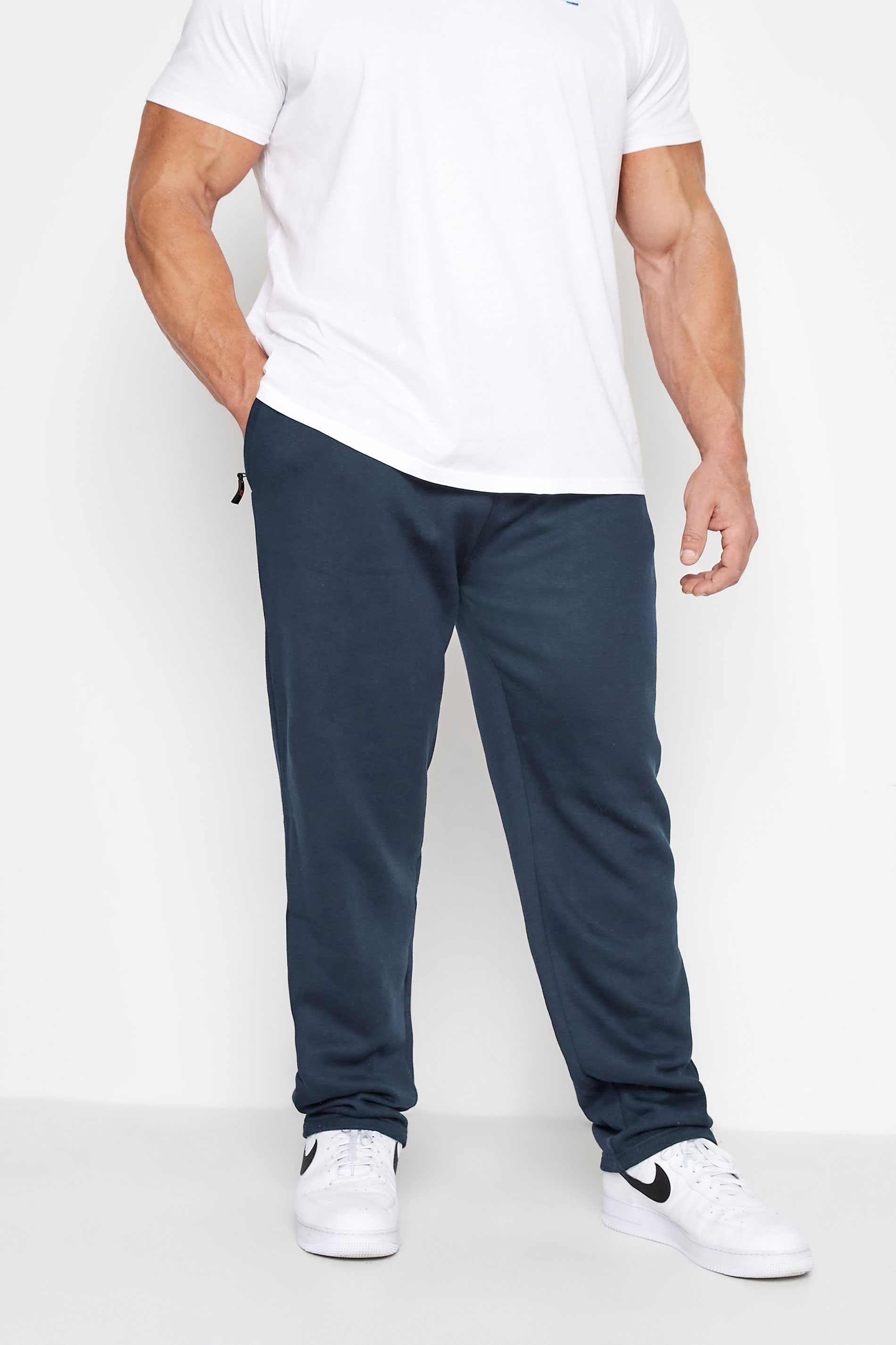 D555 Rockford Navy Blue Albert Joggers | BadRhino 1
