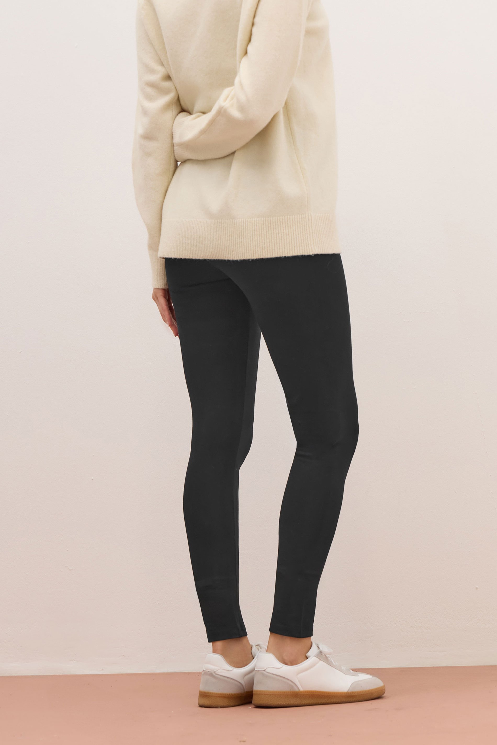 LTS PREMIUM Tall Womens Black Cotton Stretch Leggings | Long Tall Sally 3