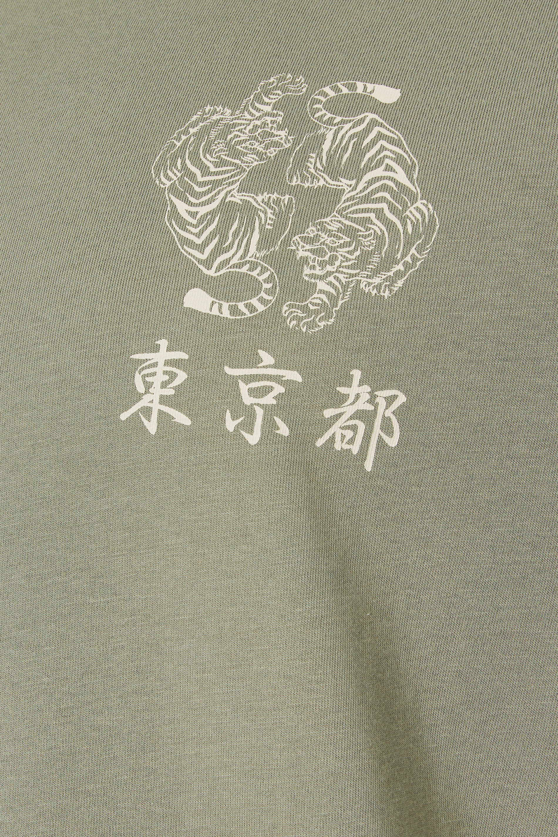 BadRhino Big & Tall Green Japanese Tiger Graphic T-Shirt | BadRhino 8