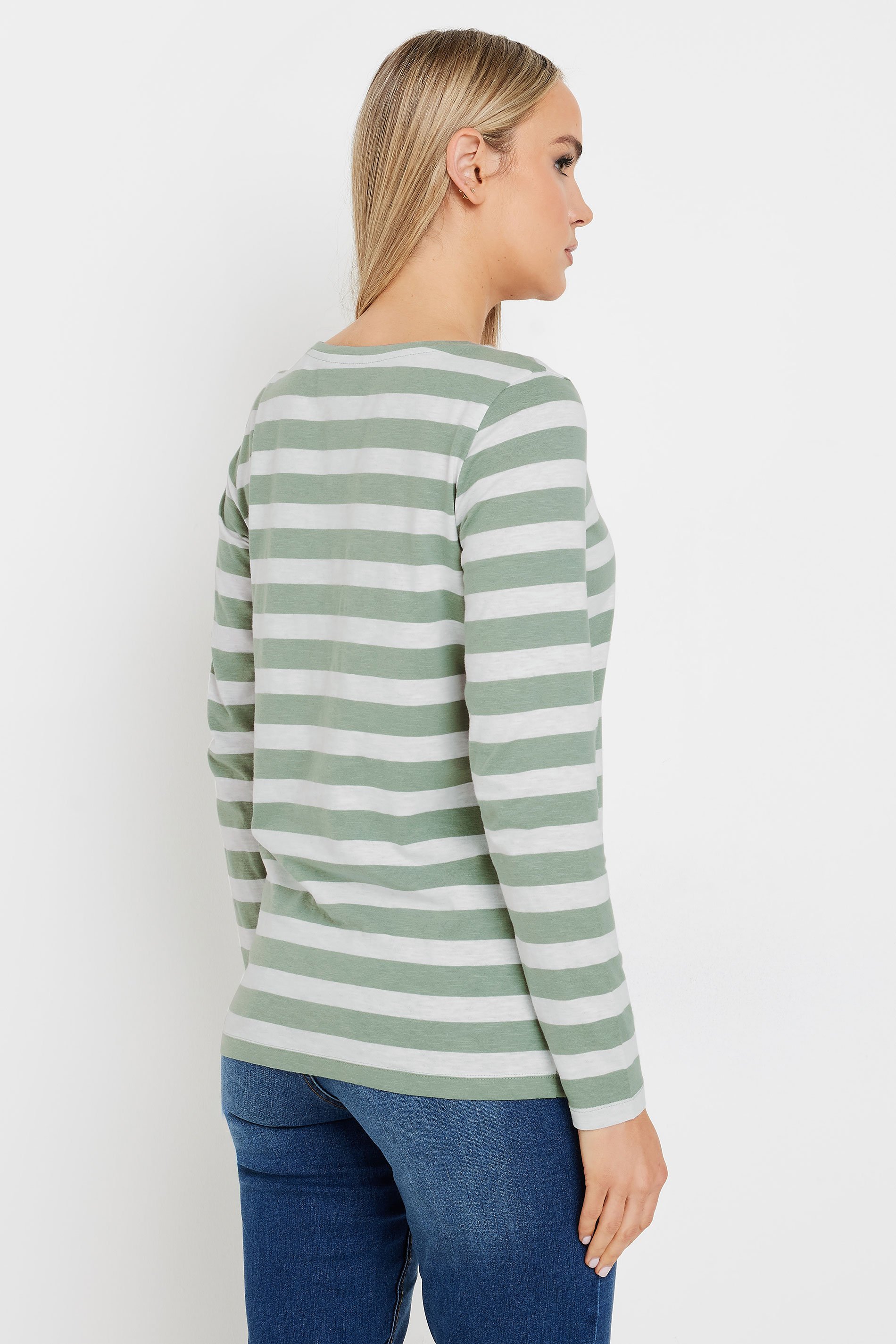 LTS Tall 2 PACK Beige Brown & Sage Green Long Sleeve T-Shirts | Long Tall Sally 5