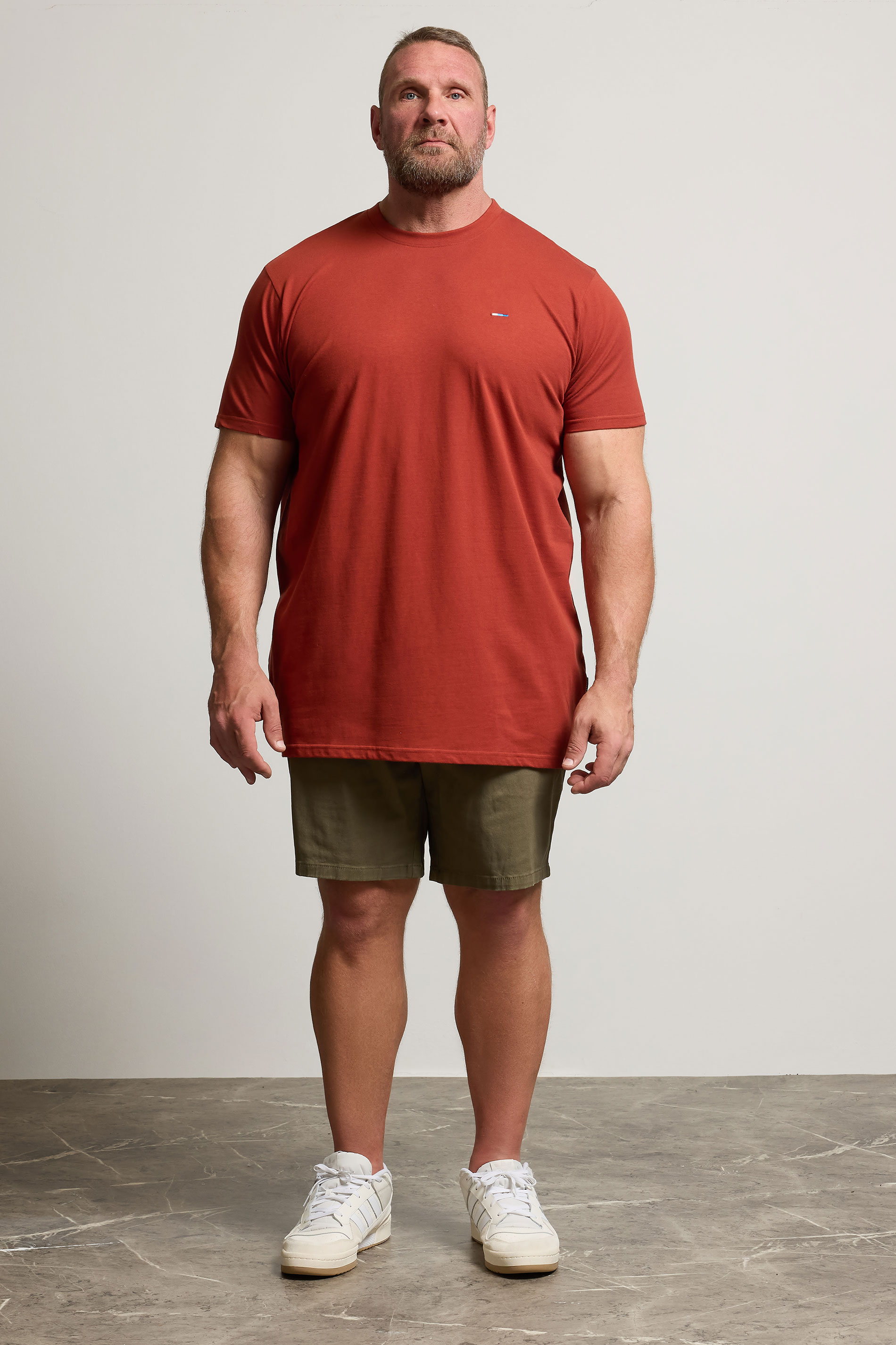 BadRhino Big & Tall Burnt Red Extra Long Core T-Shirt | BadRhino 2