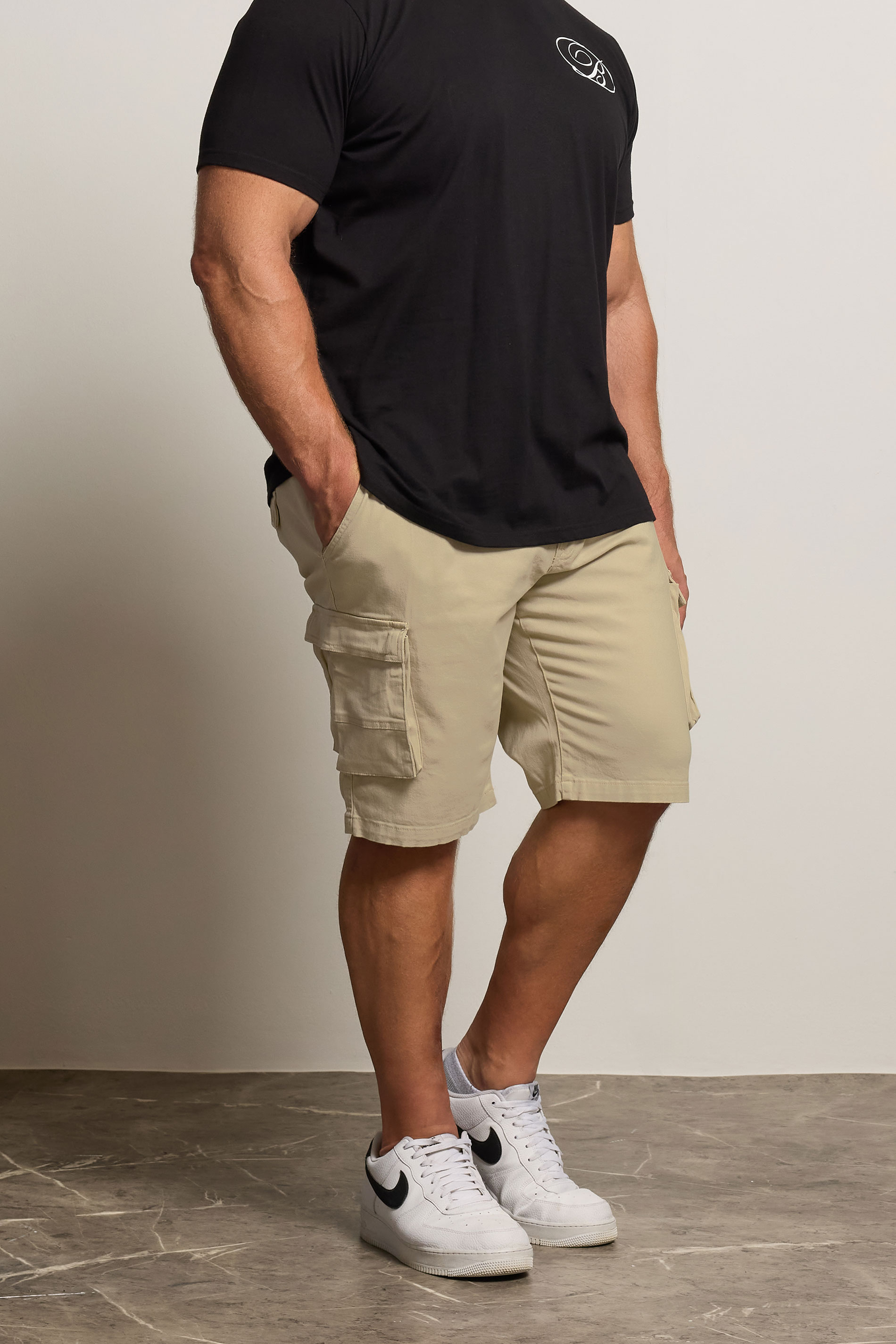 BadRhino Stone Brown Stretch Cargo Shorts | BadRhino 1