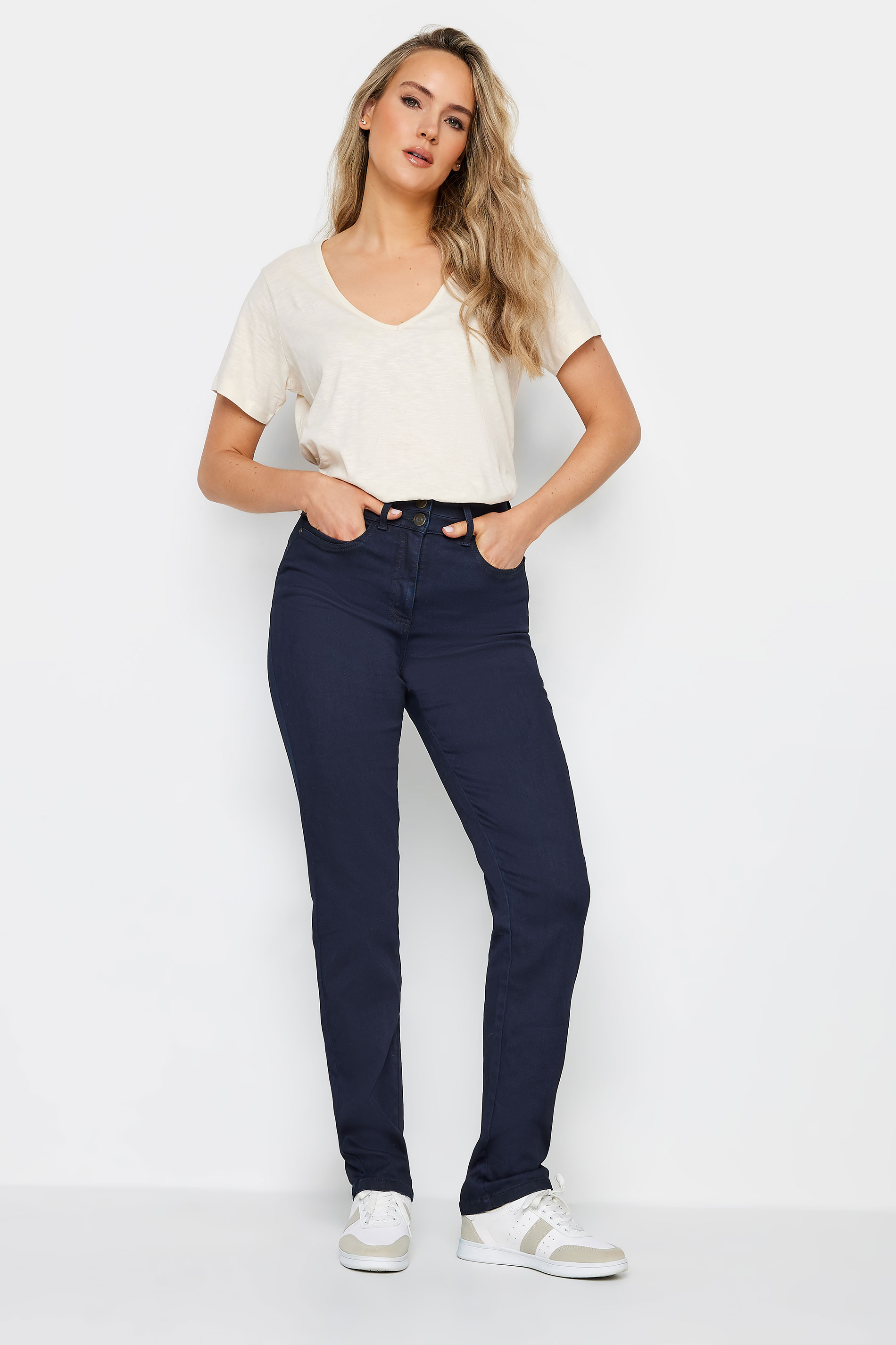 LTS PREMIUM Tall Women's Indigo Blue Lift & Shape Slim Leg Jeans | Long Tall Sally 2