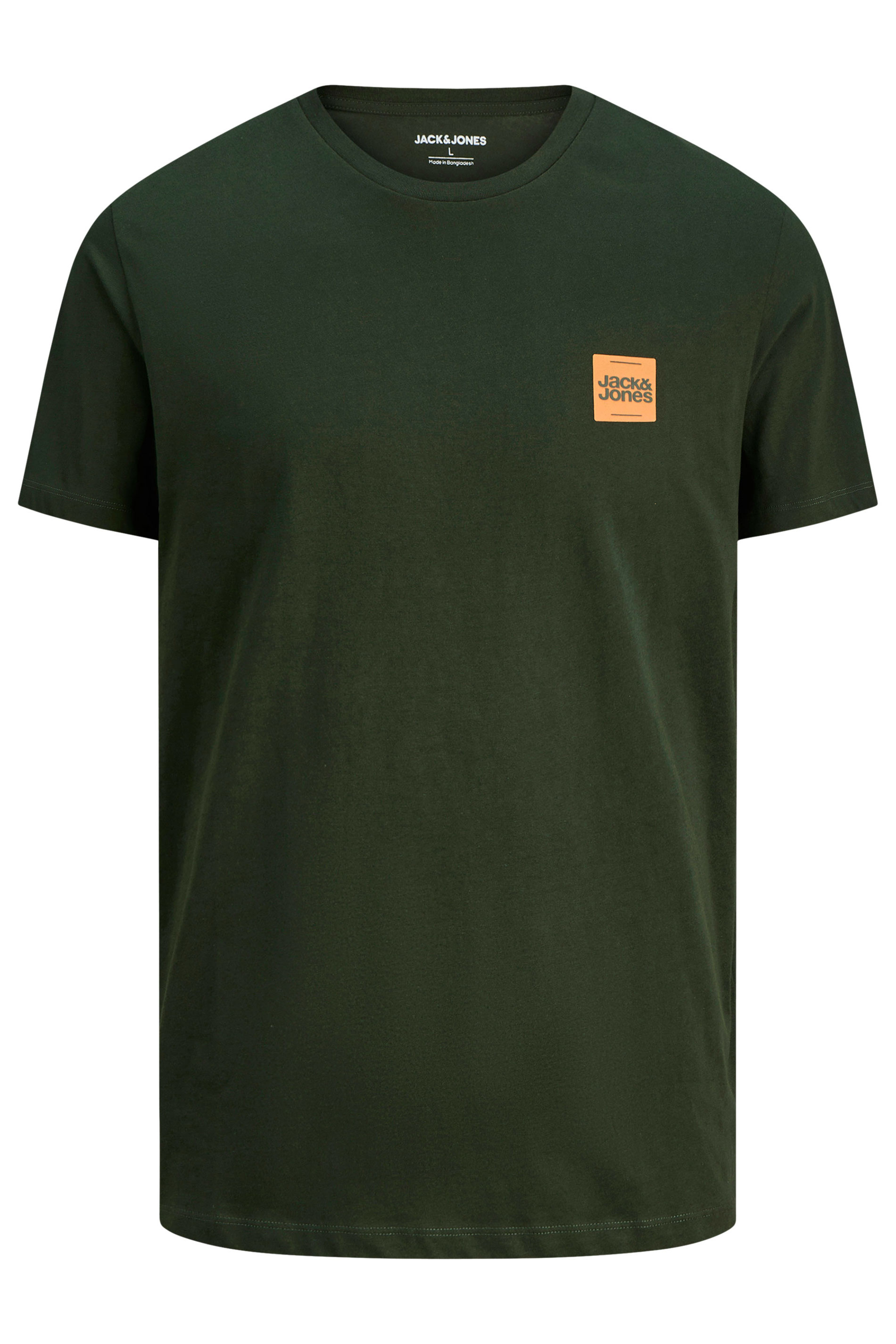 JACK & JONES Big & Tall Duffel Bag Green Logo T-Shirt | BadRhino 3