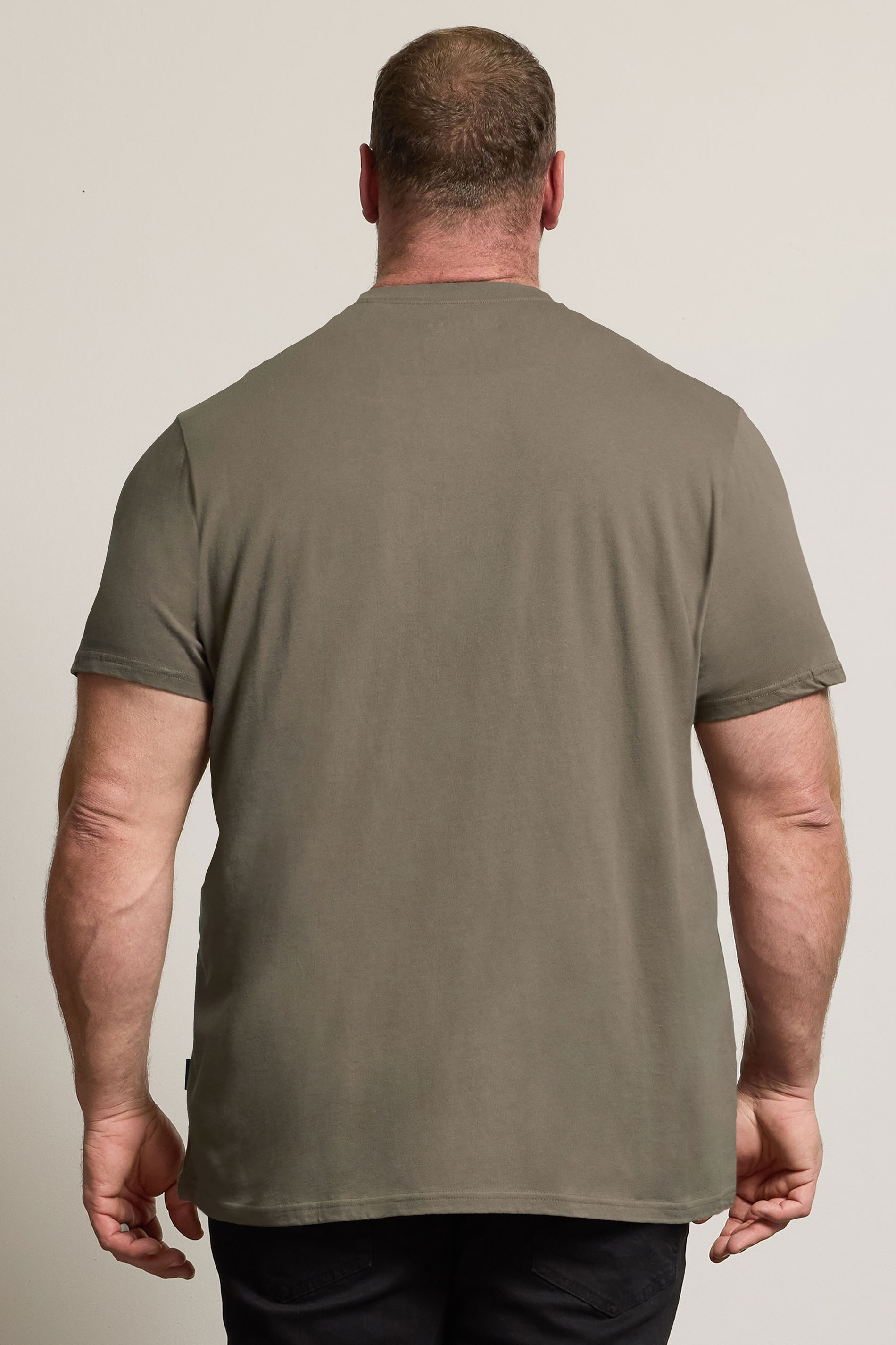 BadRhino Big & Tall Khaki Green Core T-Shirt | BadRhino 3