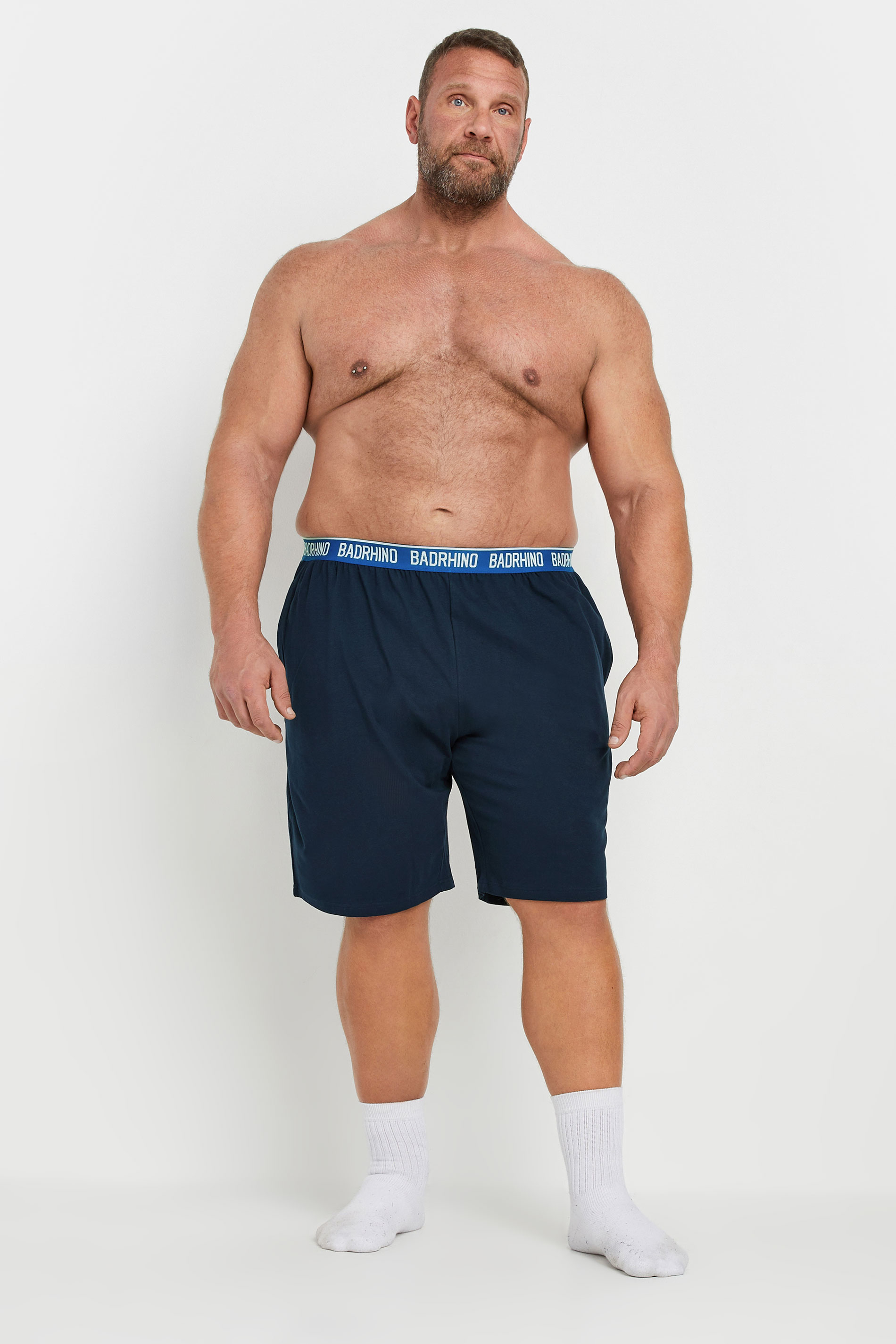 BadRhino 2 PACK Navy Blue Lounge Shorts | BadRhino 5
