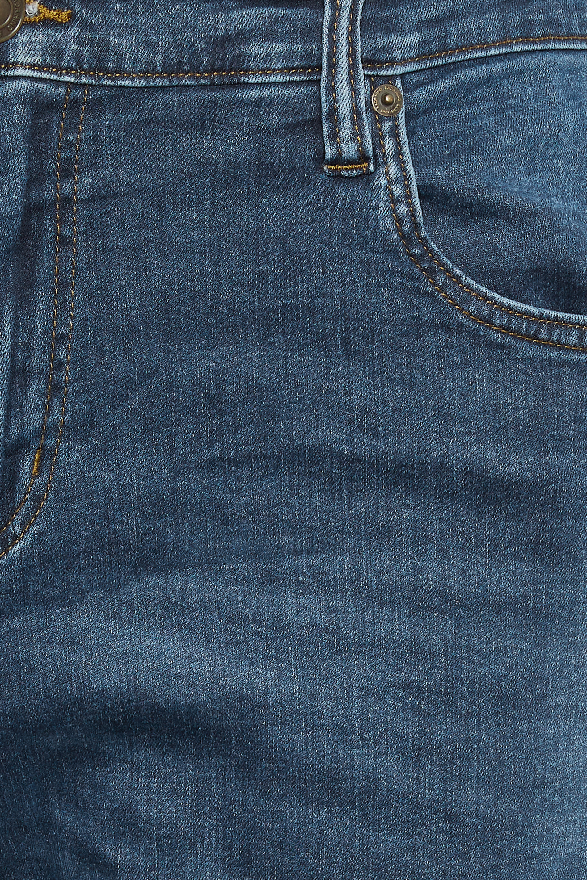 BadRhino Big & Tall Blue Mid Rinse Stretch Jeans | BadRhino 8