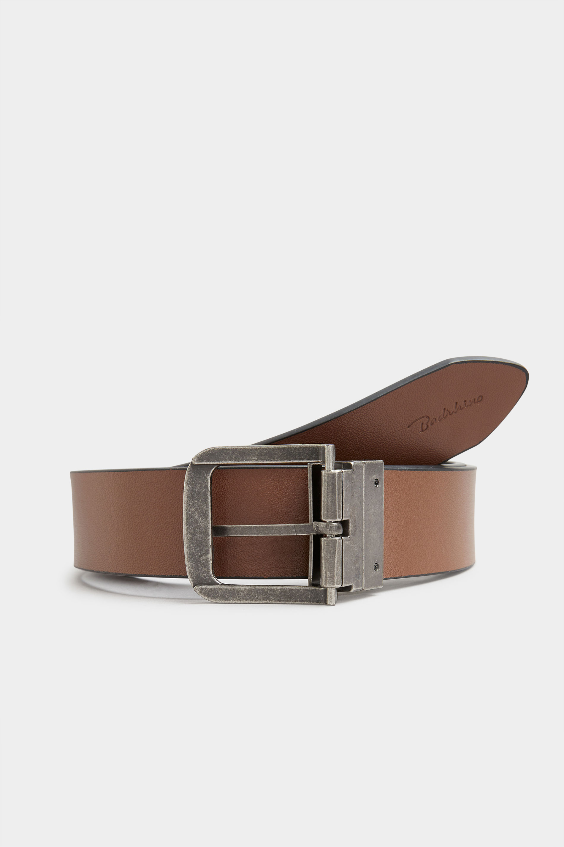 BadRhino Black/Brown Reversible Leather Belt | BadRhino 3