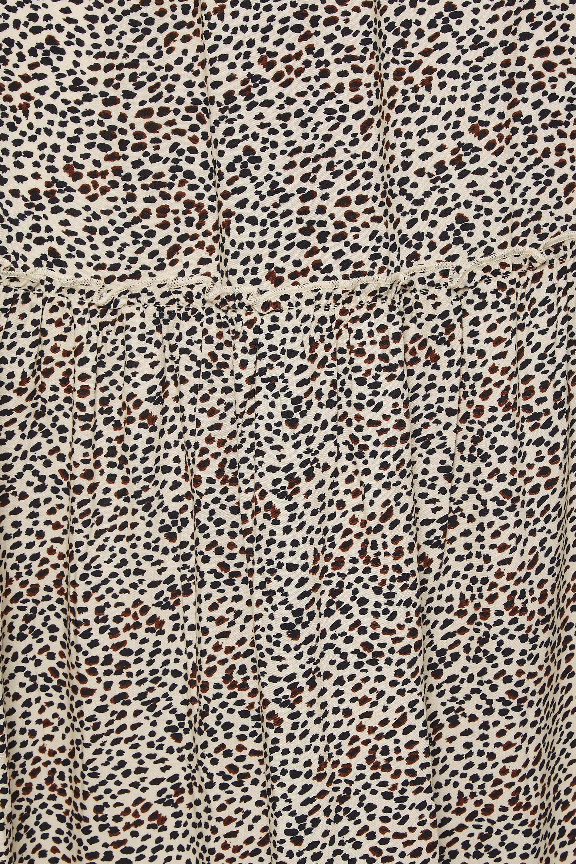 LTS Tall Women's Brown Leopard Print Tiered Maxi Skirt | Long Tall Sally 3