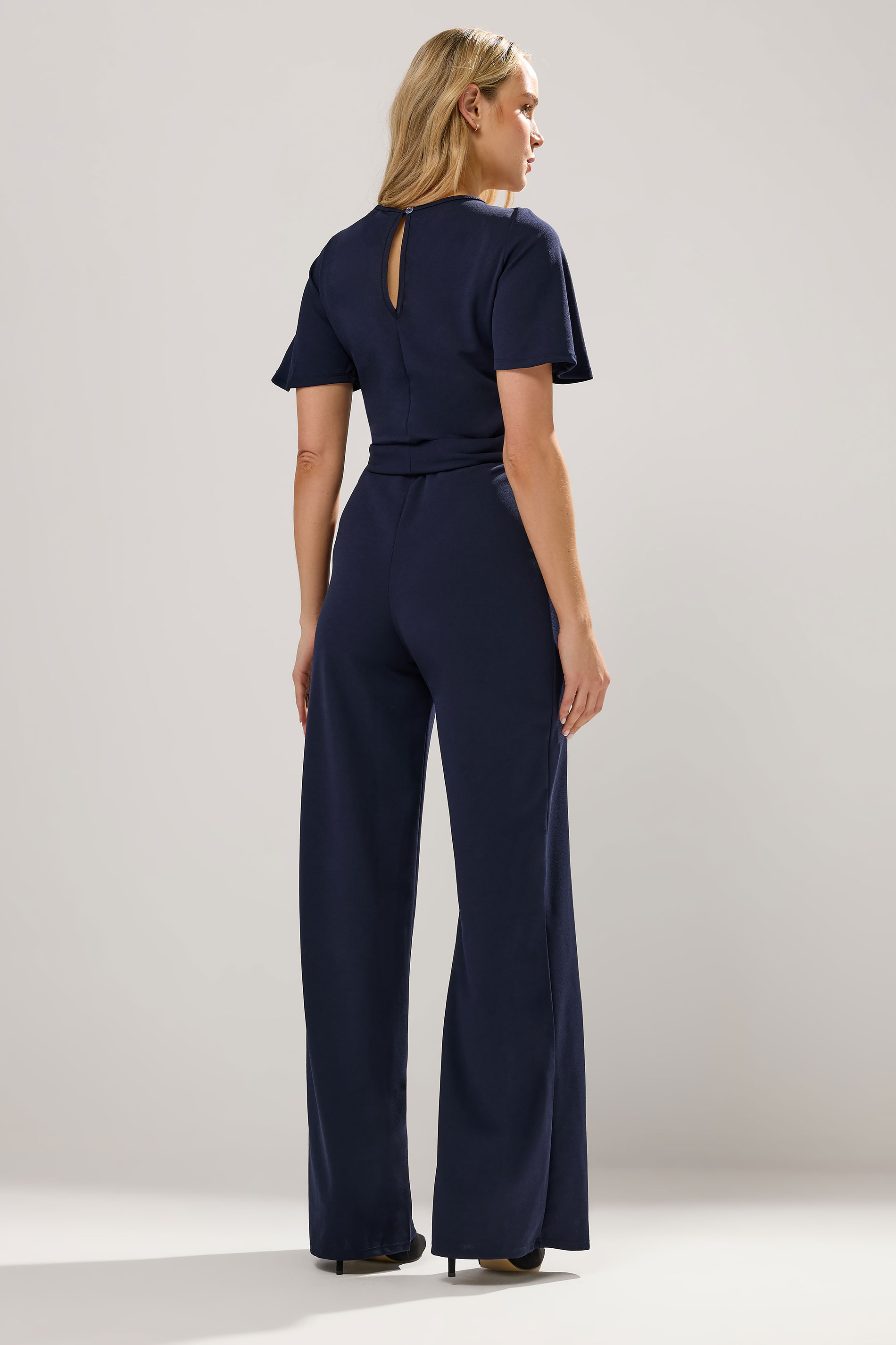 LTS Tall Navy Blue Keyhole Jumpsuit | Long Tall Sally 3