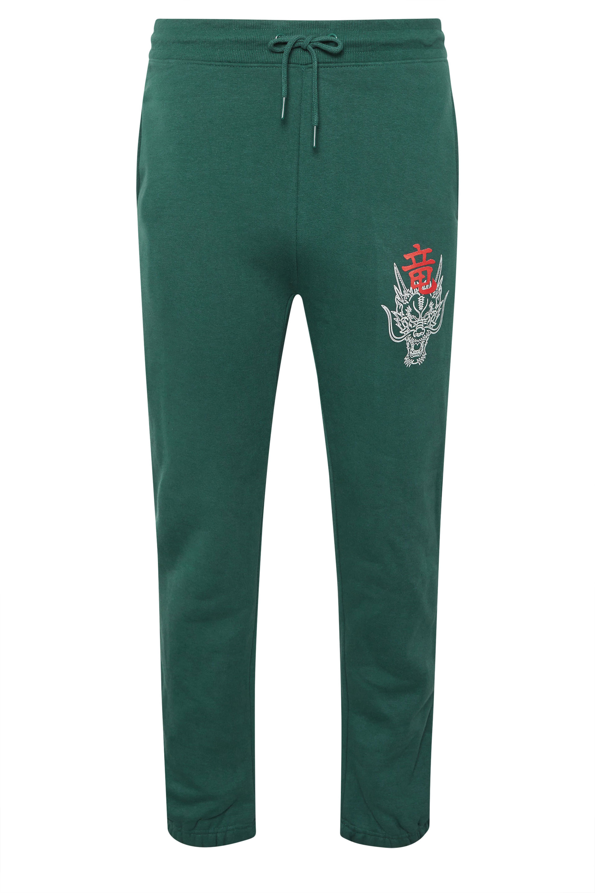 BadRhino Big & Tall Green Dragon Graphic Joggers | BadRhino 6