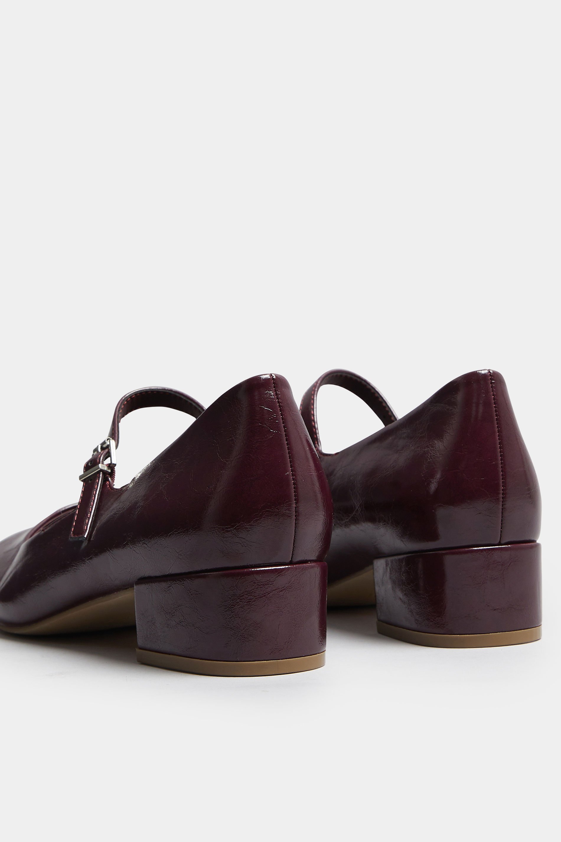 LTS Burgundy Red Mary Jane Heels In Standard Fit | Long Tall Sally 4