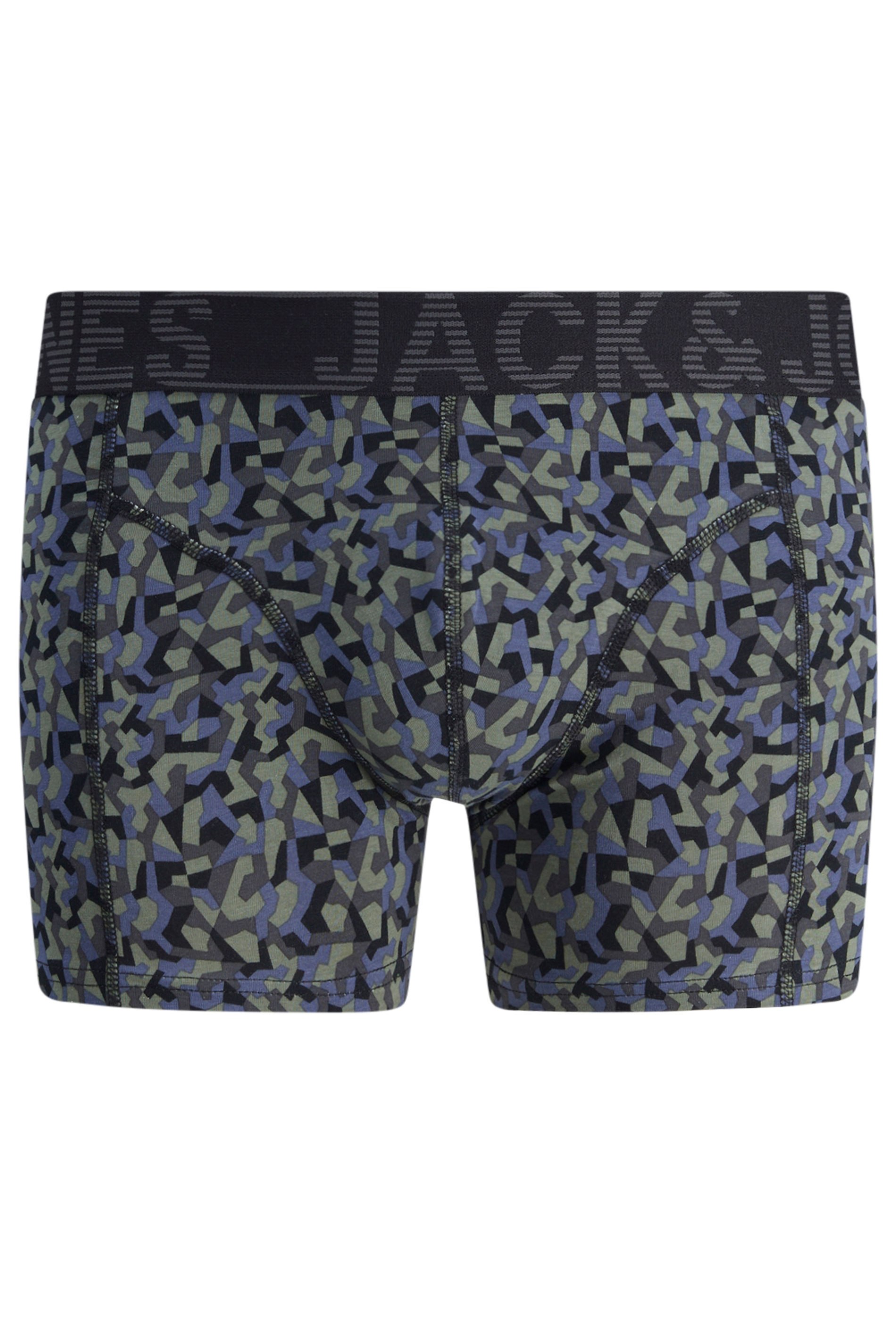 JACK & JONES Big & Tall Black 'Danny' 3 Pack Boxers | BadRhino 6