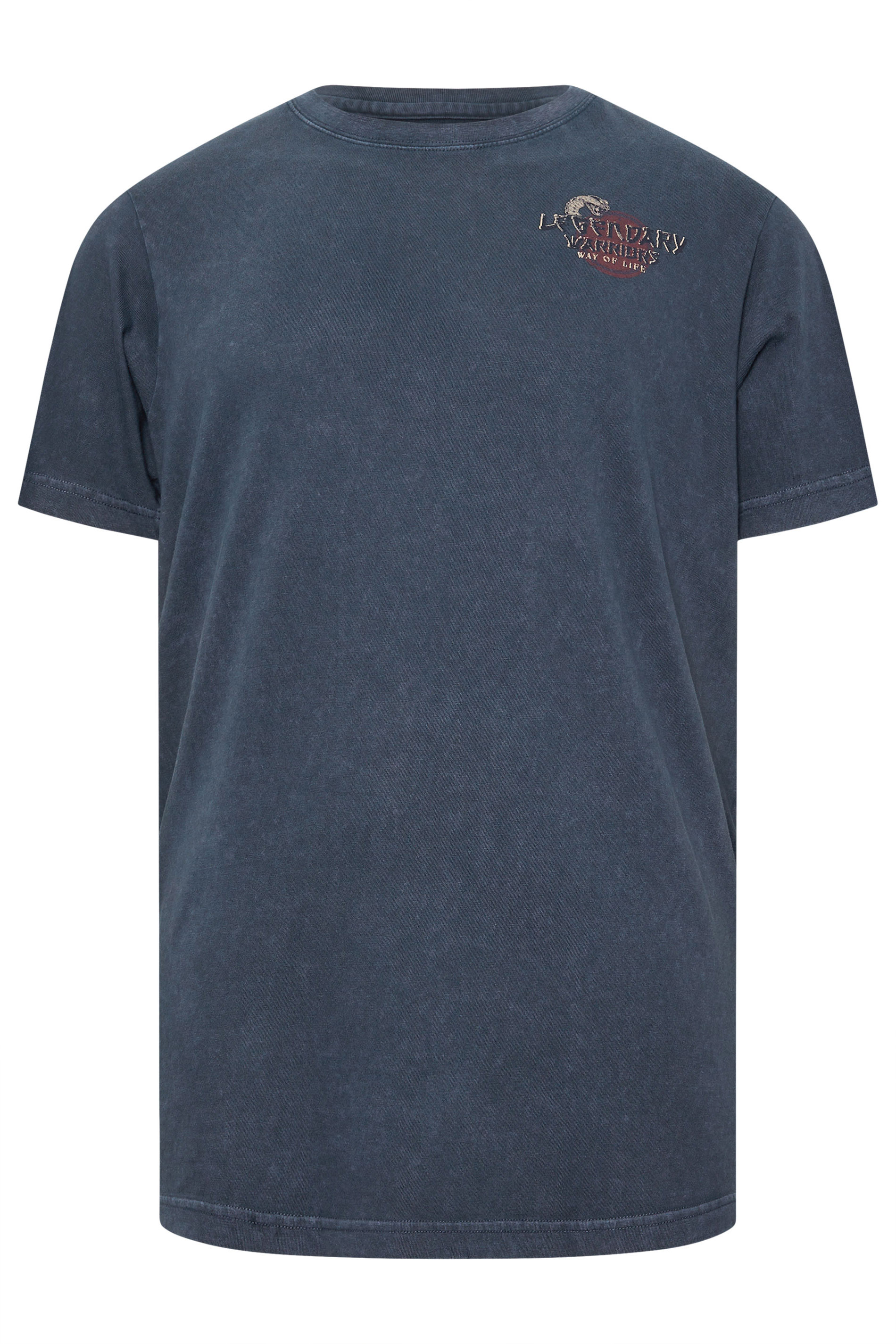 BadRhino Big & Tall Navy Blue 'Legendary Warriors' Print T-Shirt | BadRhino 8