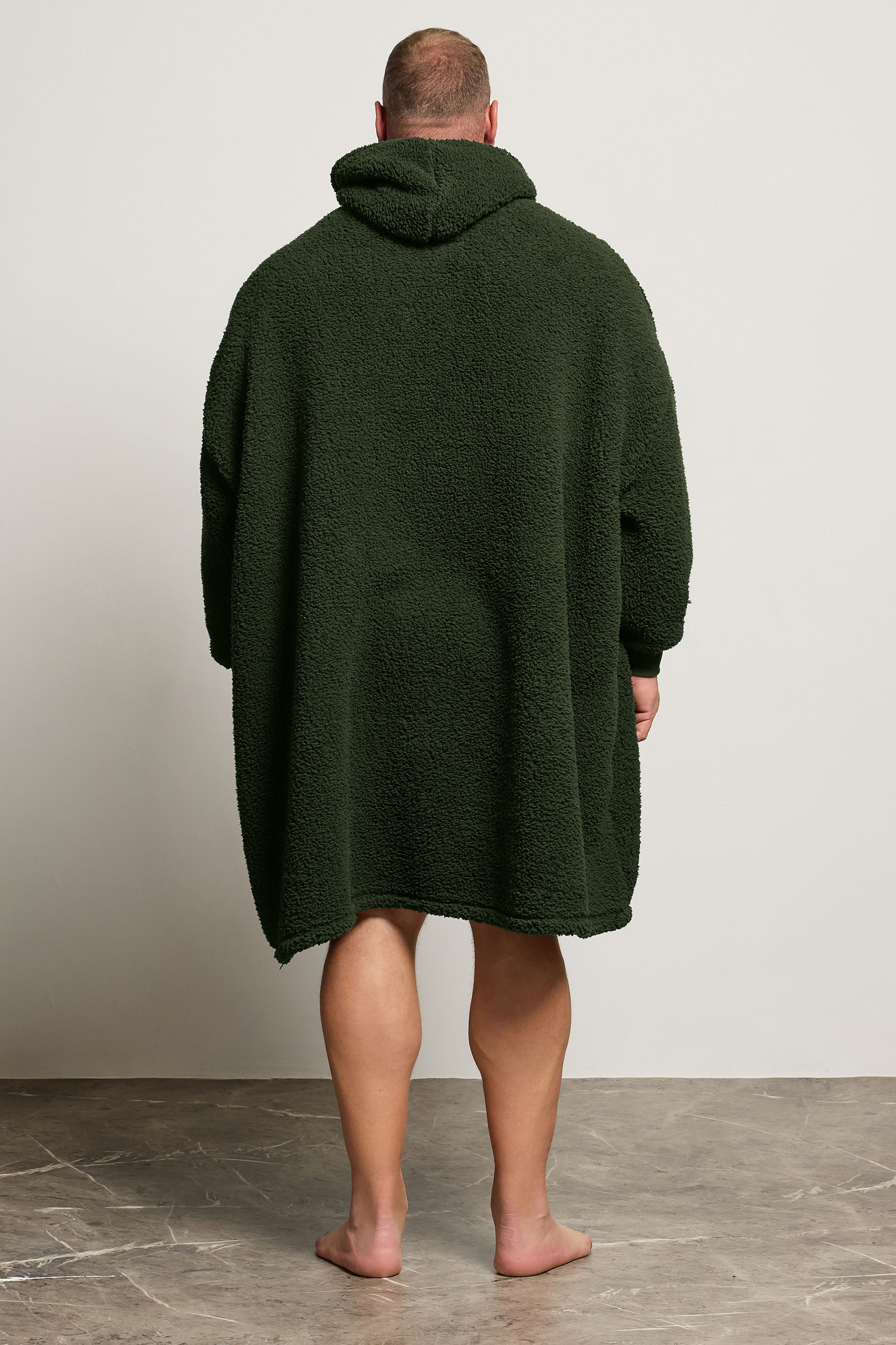 BadRhino Big & Tall Dark Green Super Soft Blanket Hoodie | BadRhino 3