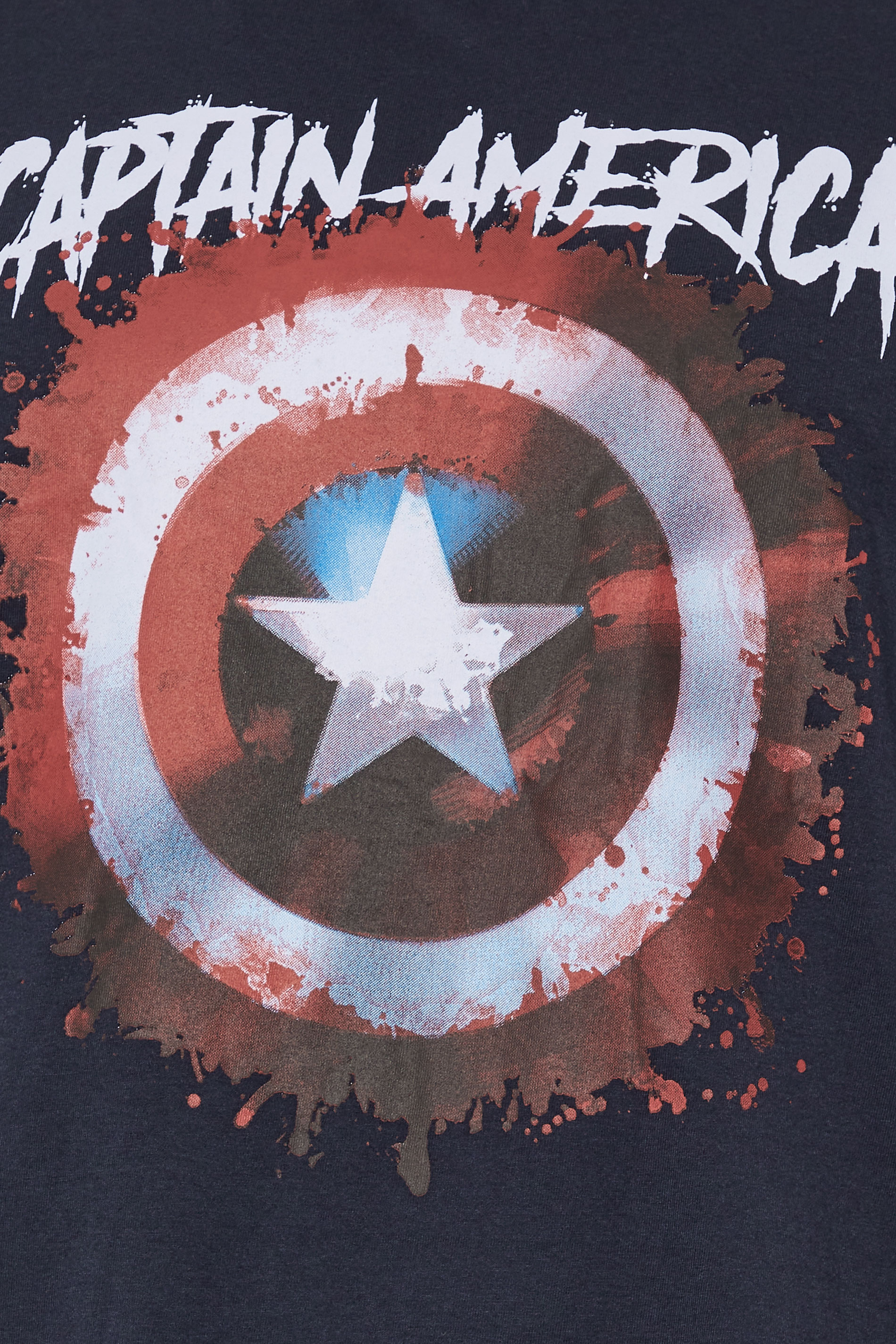 D555 Big & Tall Navy Blue 'Captain America' T-Shirt | BadRhino 2