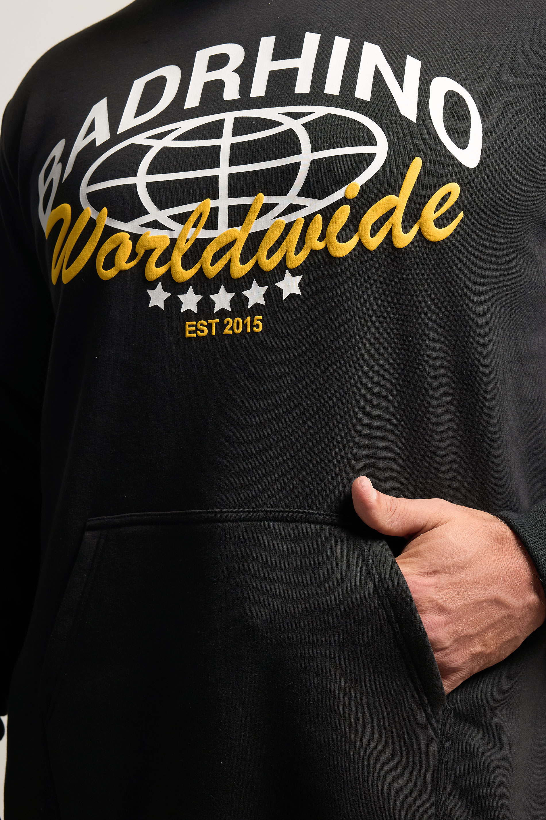 BadRhino Big & Tall Black Worldwide Hoodie 4
