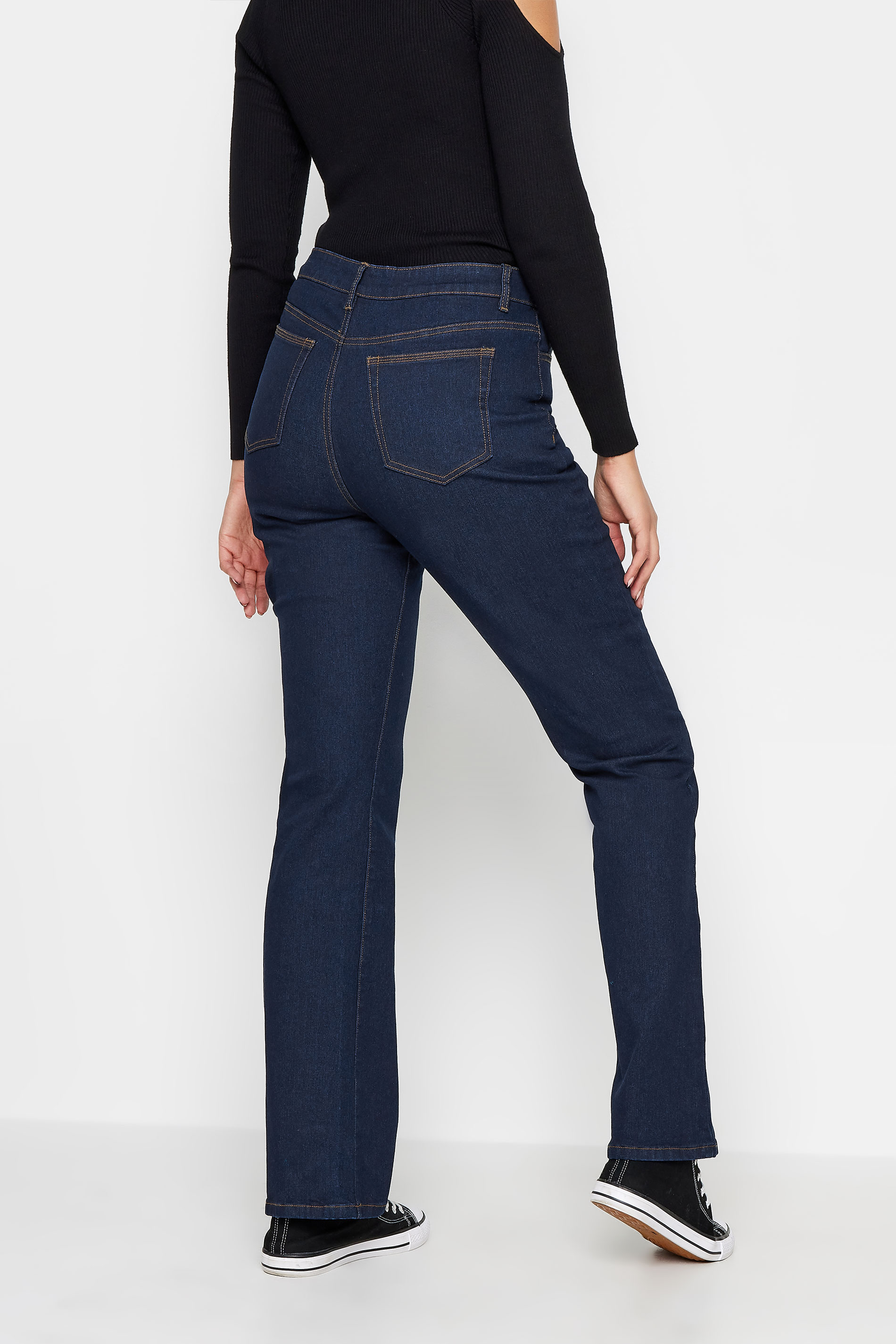 LTS Tall Indigo Blue Denim Bootcut Jeans | Long Tall Sally 3