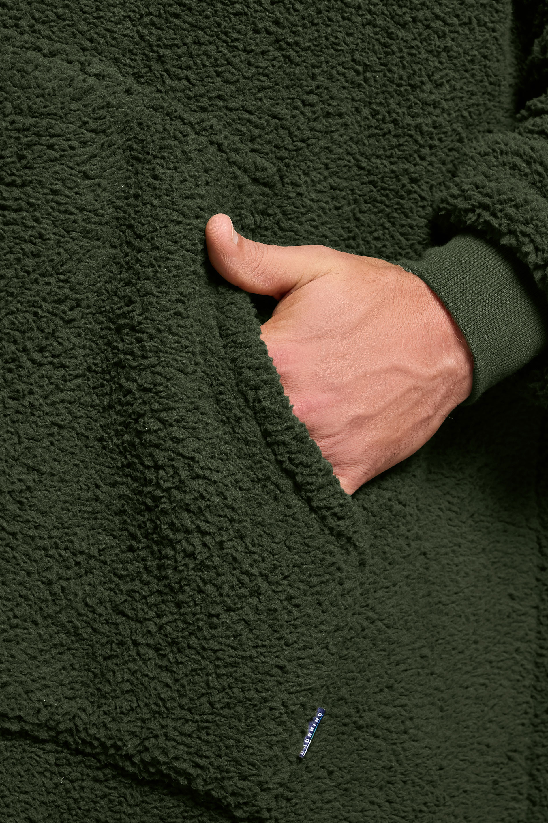 BadRhino Big & Tall Dark Green Super Soft Blanket Hoodie | BadRhino 4