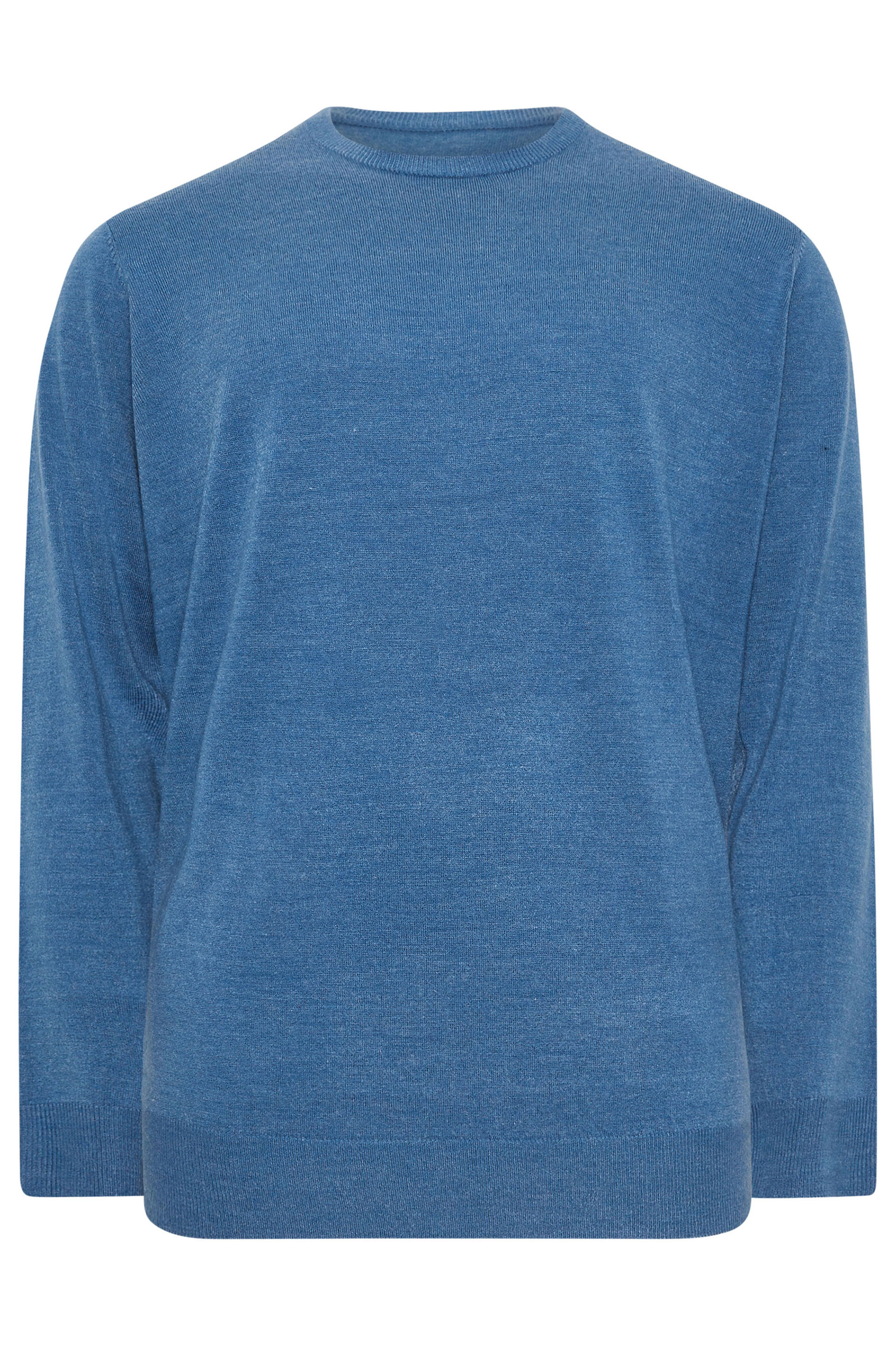 BadRhino Big & Tall Blue Crew Neck Jumper | BadRhino 7