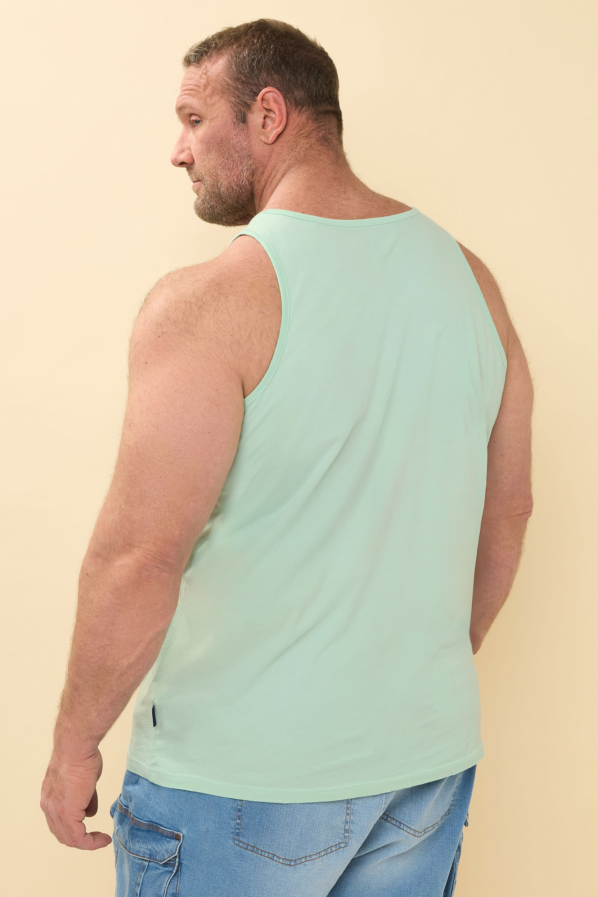 BadRhino Big & Tall Light Green 'Palm Beach' Skull Vest | BadRhino 4