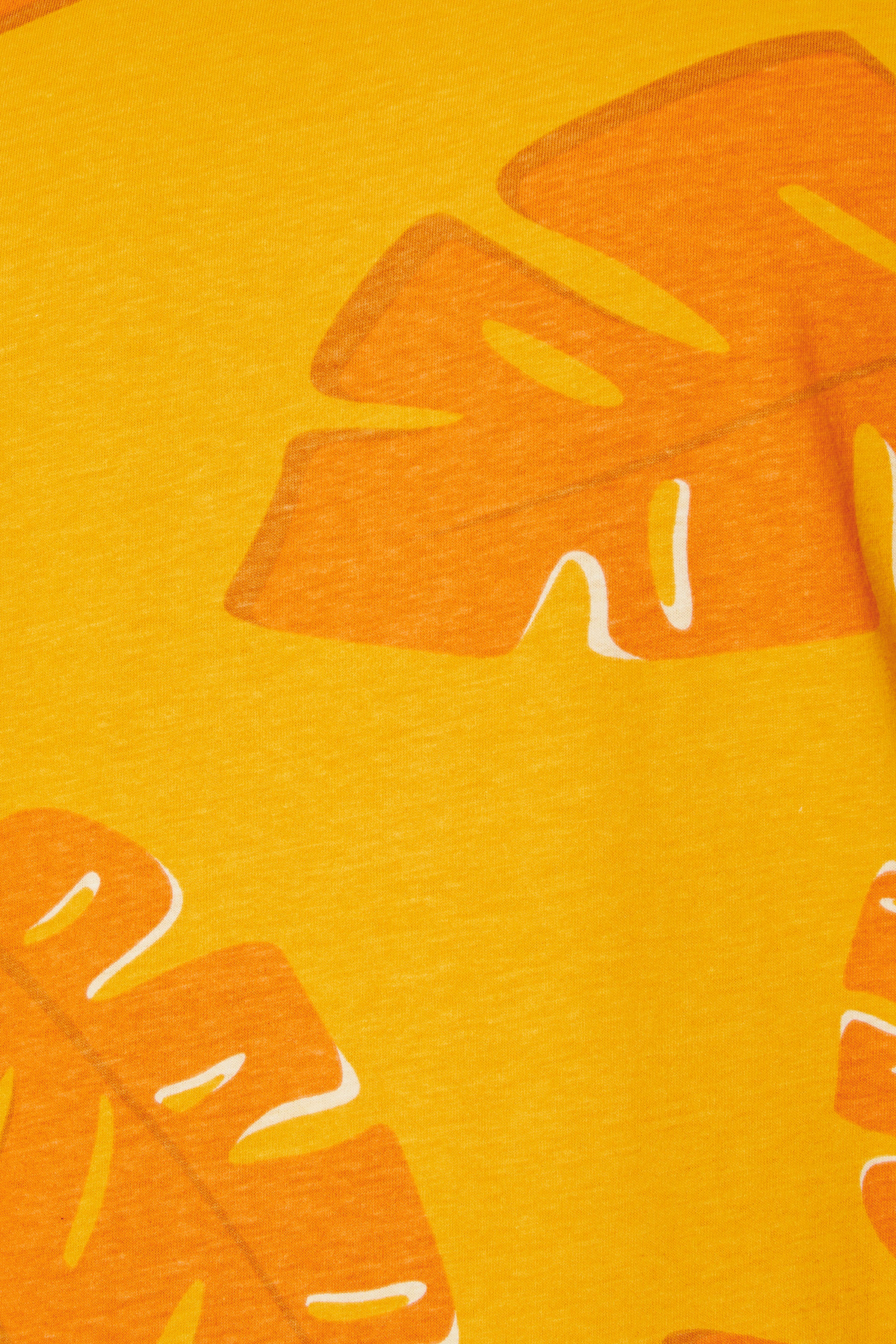 BadRhino Big & Tall Yellow Leaf Printed T-Shirt | BadRhino 6