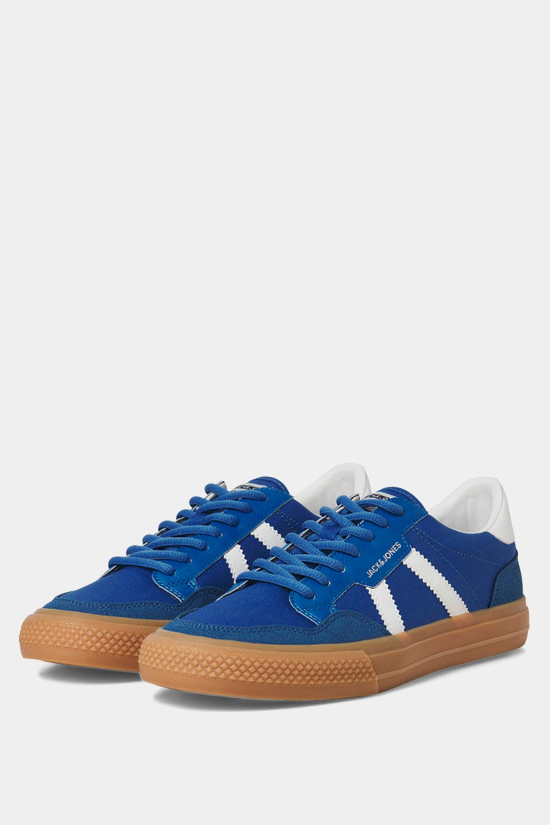 JACK & JONES Blue Canvas Trainers | BadRhino 2