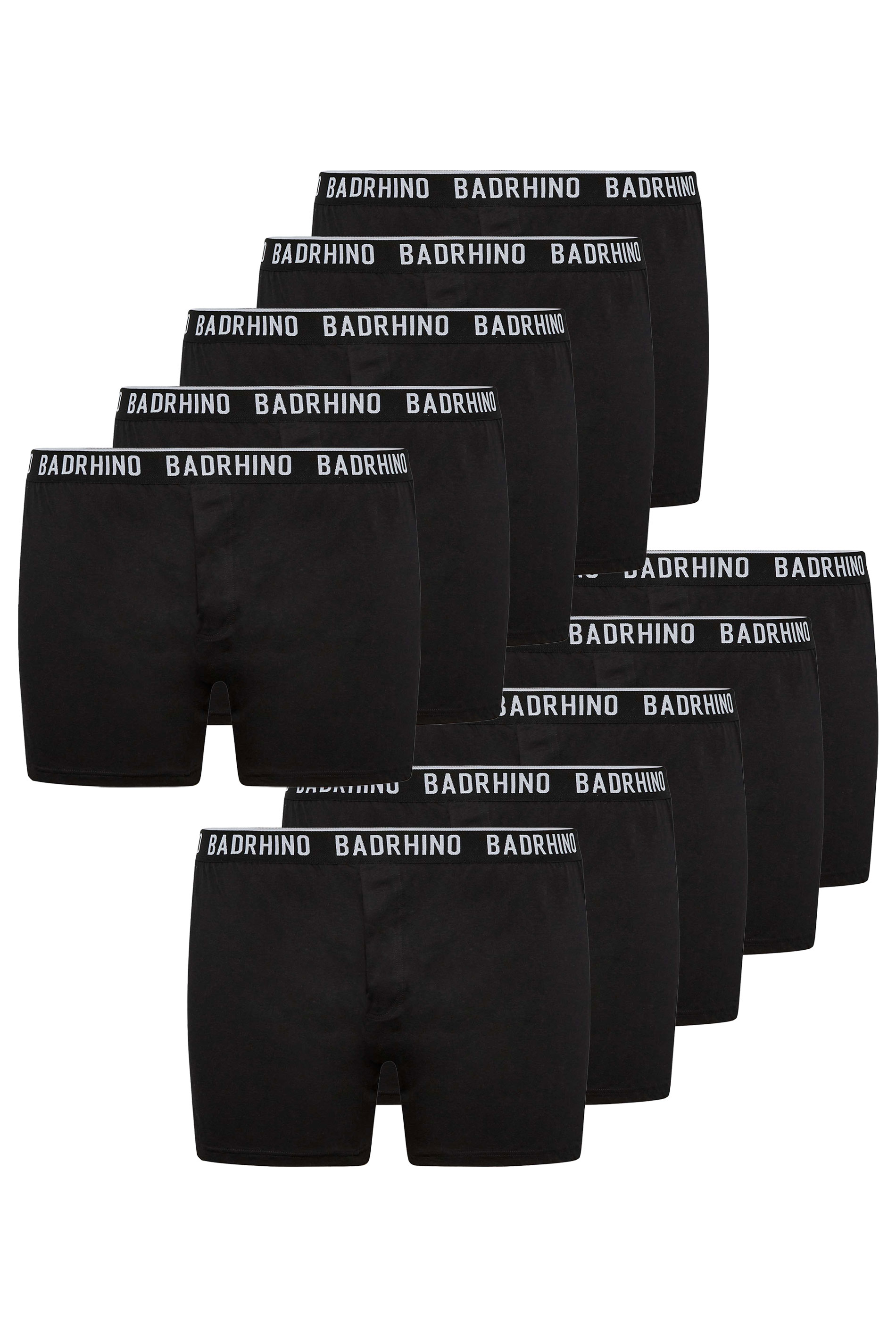 BadRhino Big & Tall 10 PACK Black Boxers | BadRhino 4