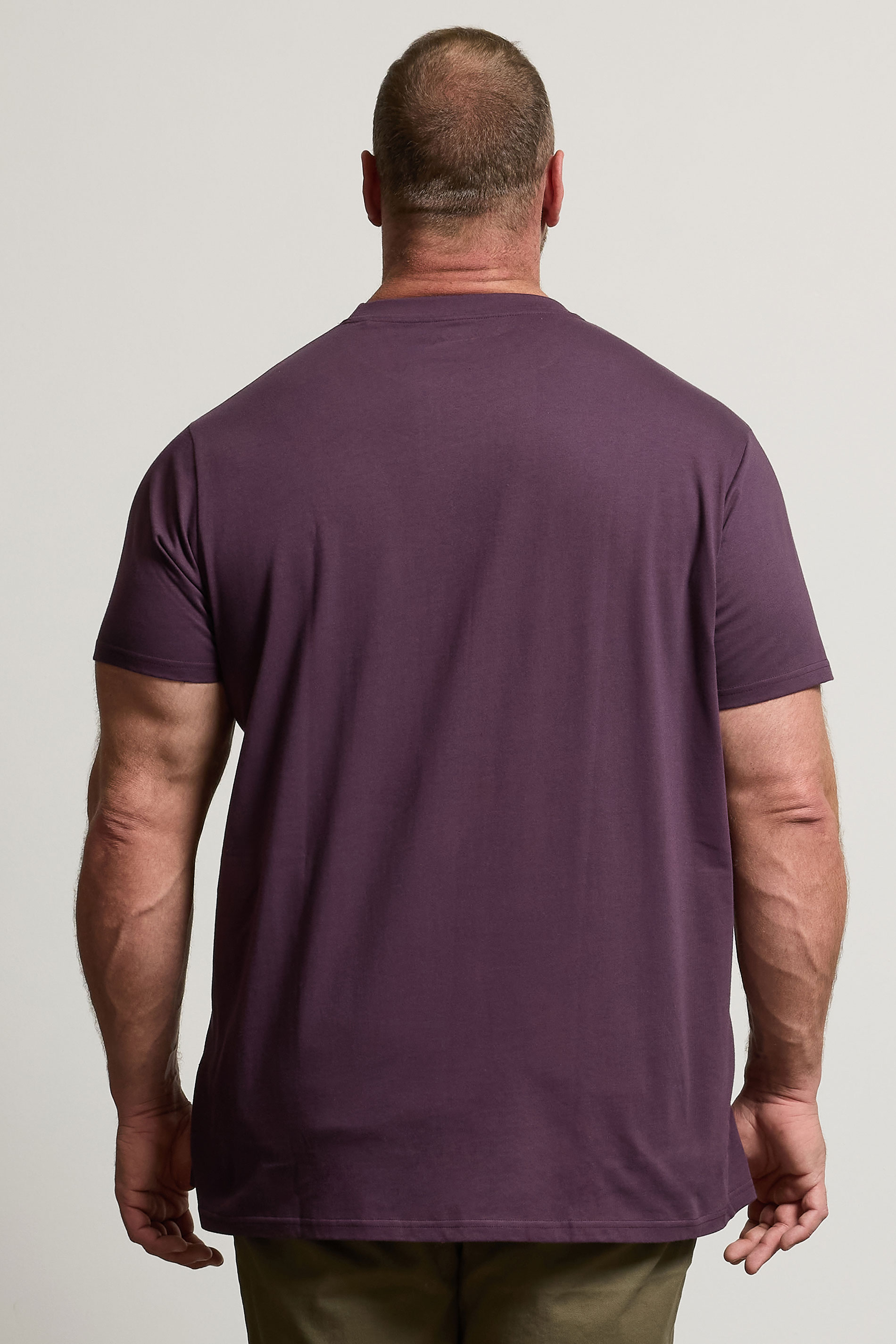 BadRhino Big & Tall Dark Purple Extra Long Core T-Shirt | BadRhino 3