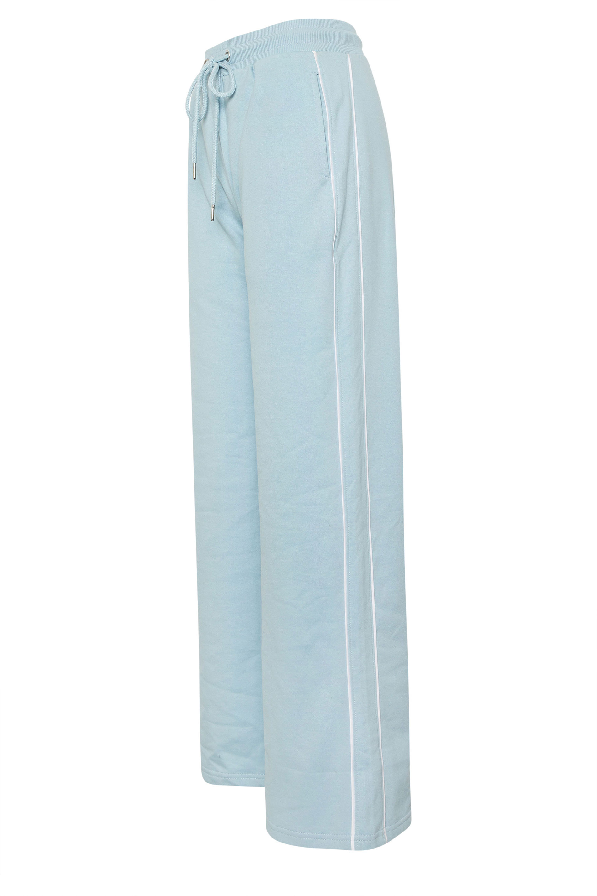 LTS Tall Blue Piped Wide Leg Joggers | Long Tall Sally 7