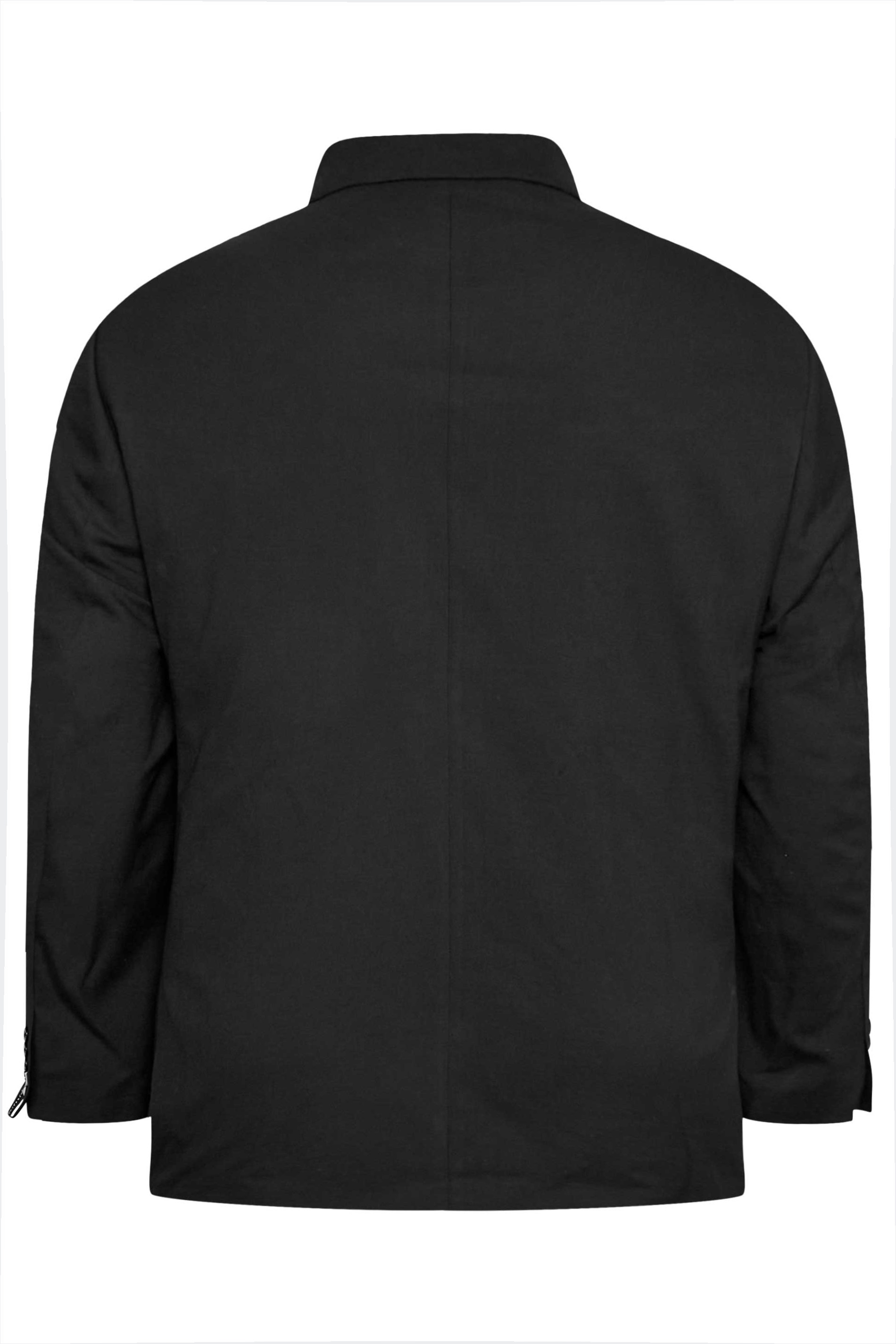 BadRhino Big & Tall Black Plain Suit Jacket | BadRhino 6