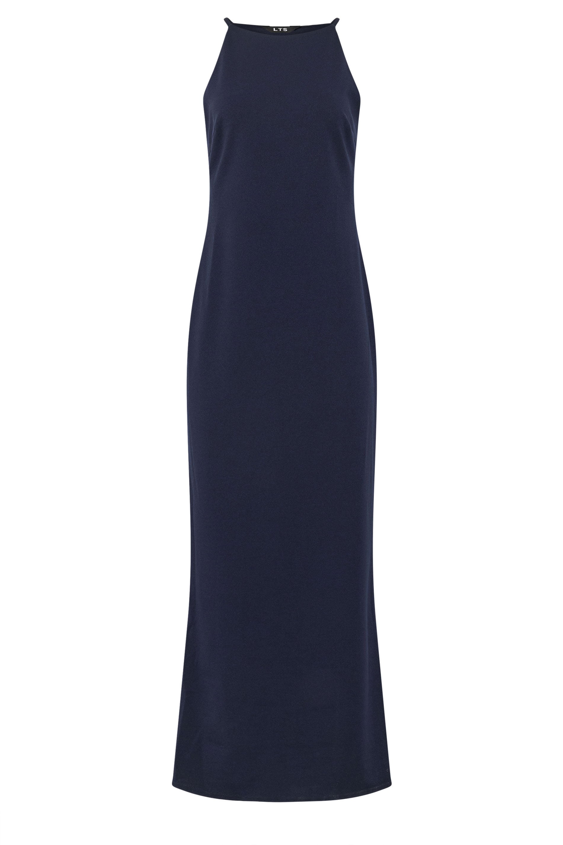 LTS Tall Women's Navy Blue High Neck Midi Dress | Long Tall Sally  5