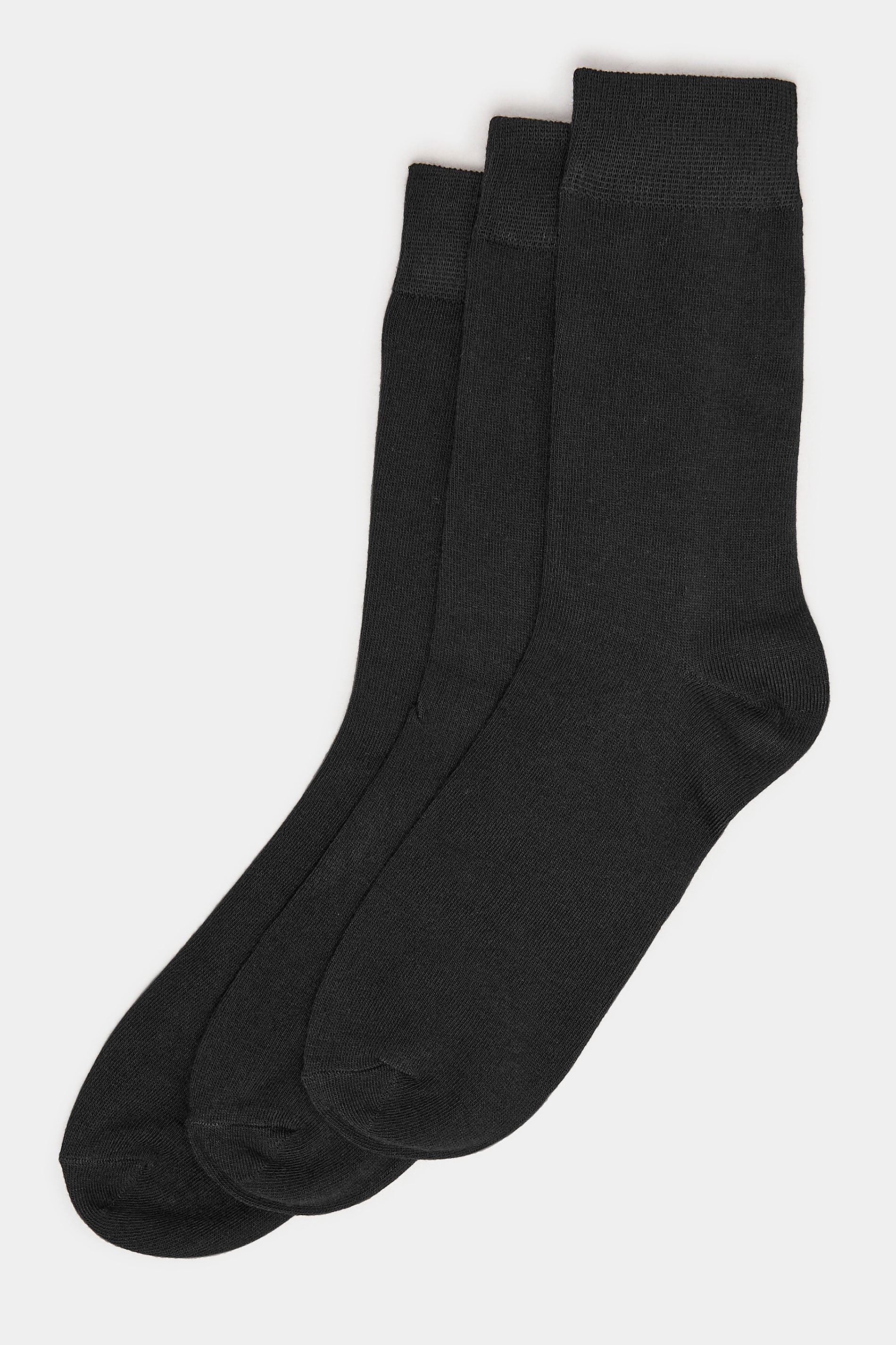 JACK & JONES 3 Pack Black Branded Socks | BadRhino 3