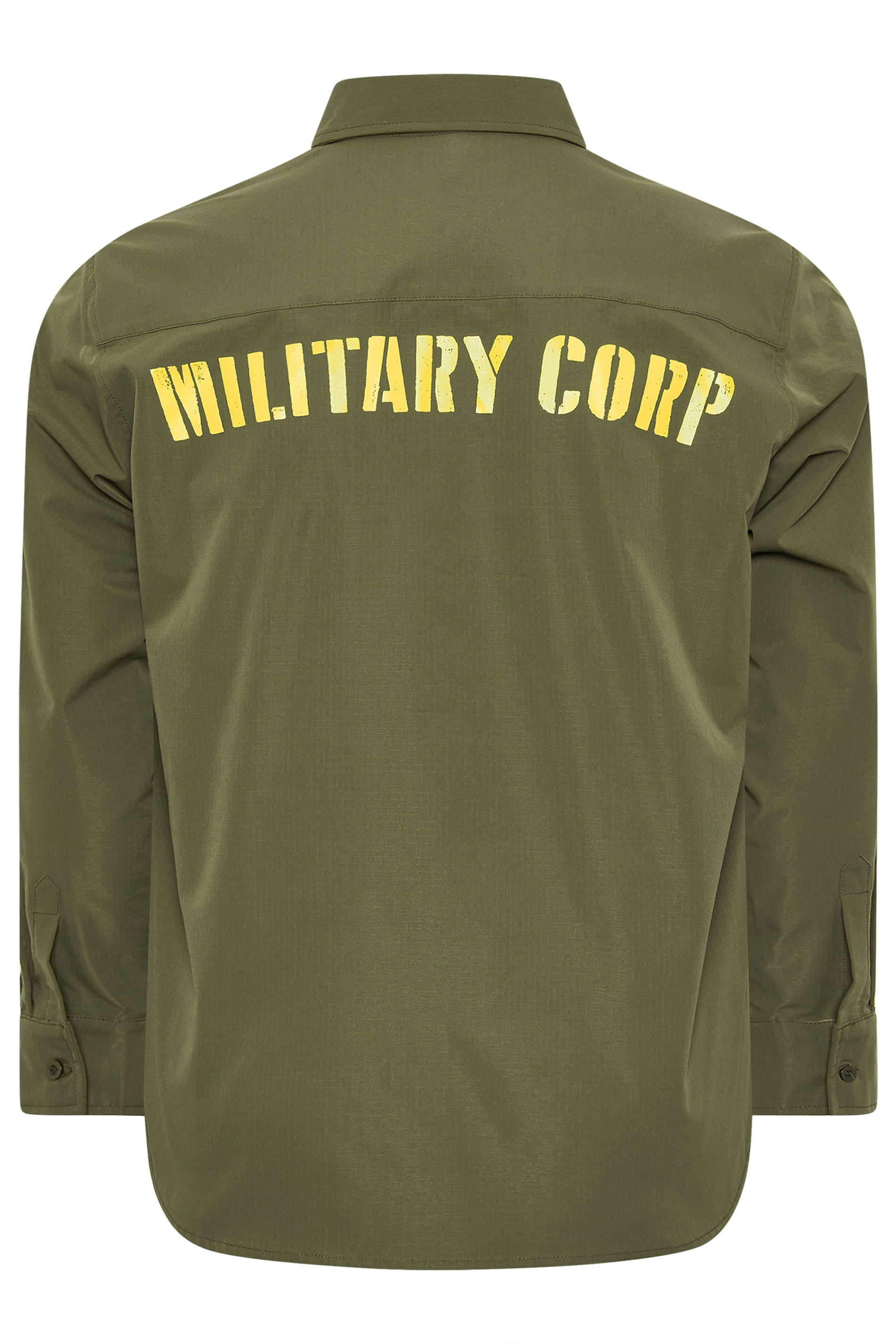 BadRhino Big & Tall Khaki Green Military Ripstop Shirt | BadRhino 8