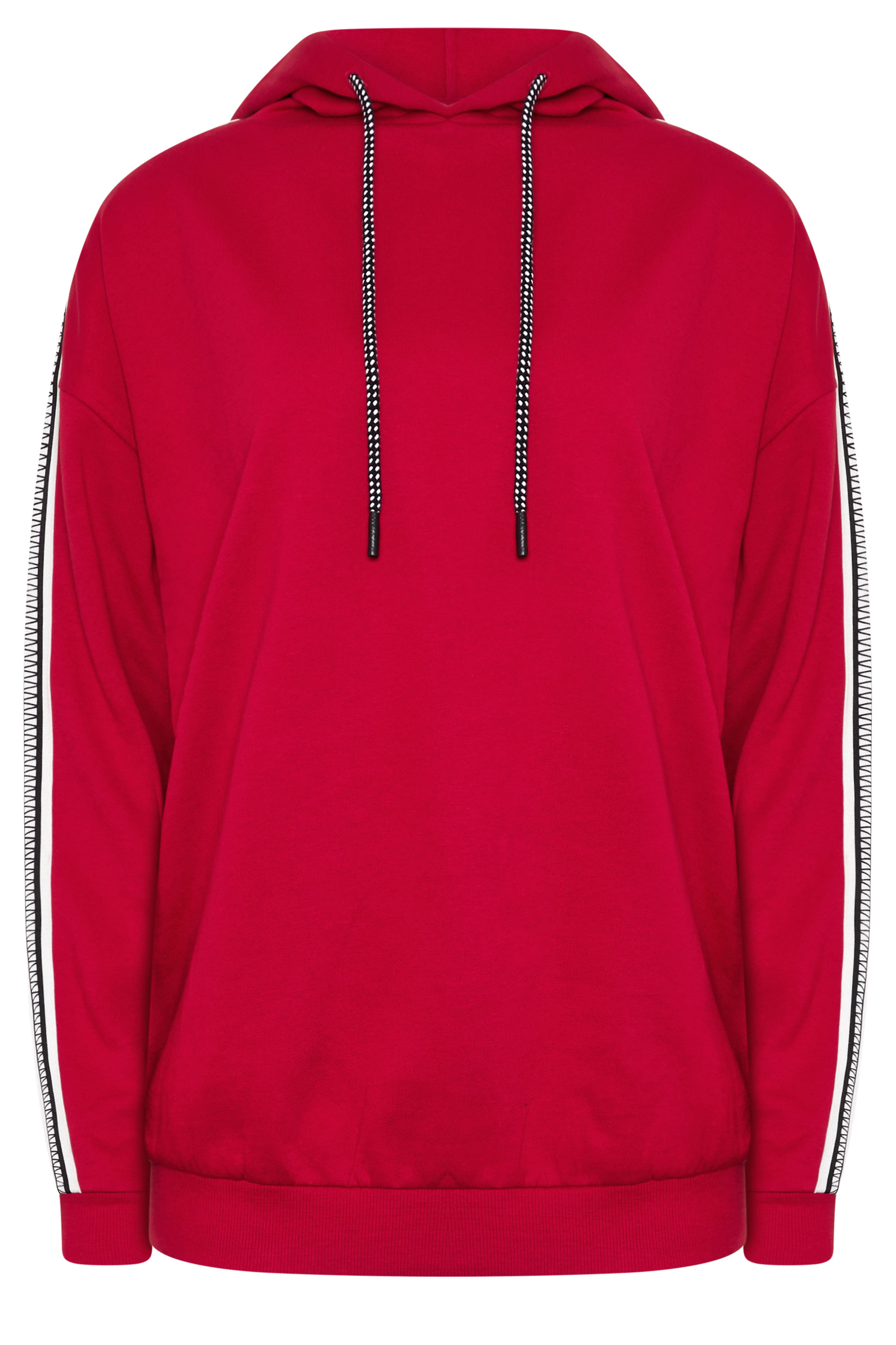 LTS Tall Women's Red Side Tape Hoodie | Long Tall Sally 5