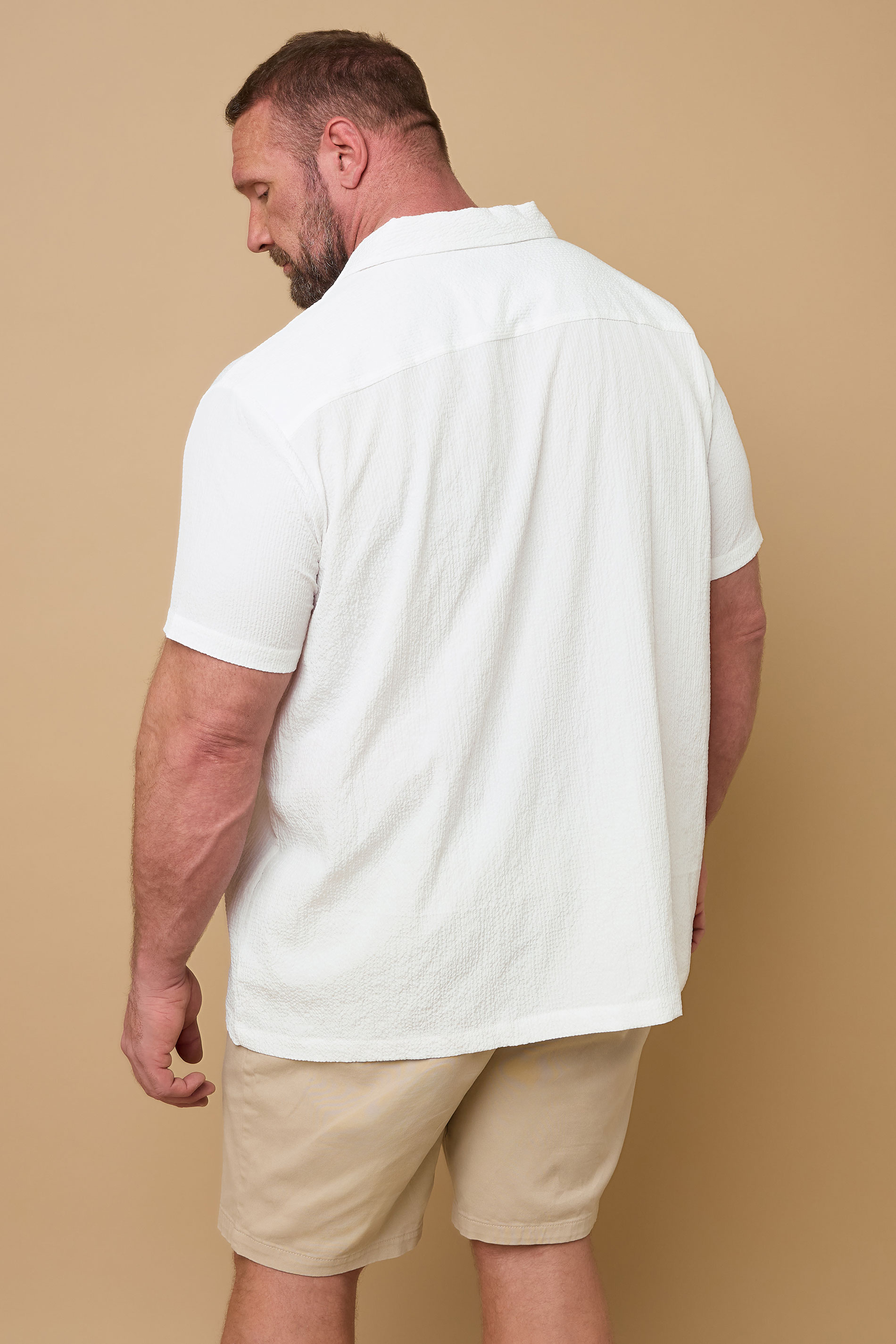 BadRhino Big & Tall Black Seersucker Shirt | BadRhino 4