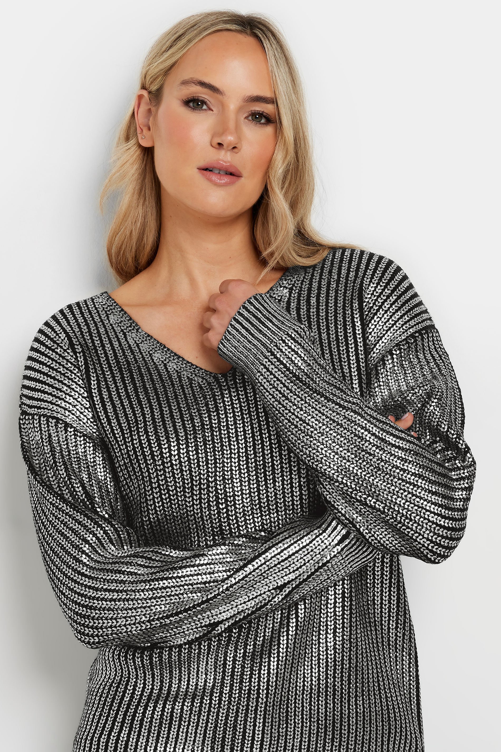 LTS Tall Women's Black Foil Jumper | Long Tall Sally 7