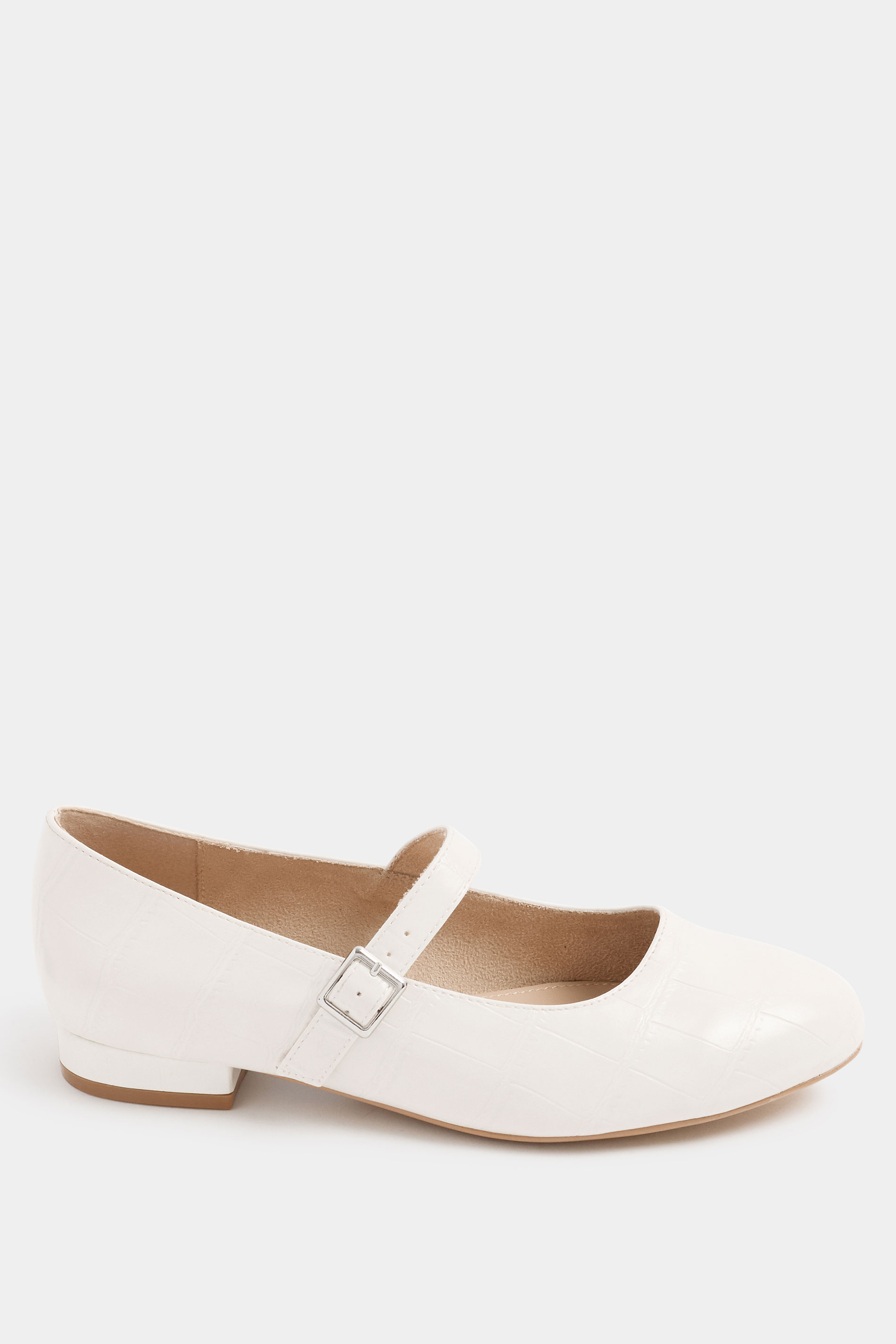 LTS Ivory White Mary Jane Low Heel In Standard Fit | Long Tall Sally 2