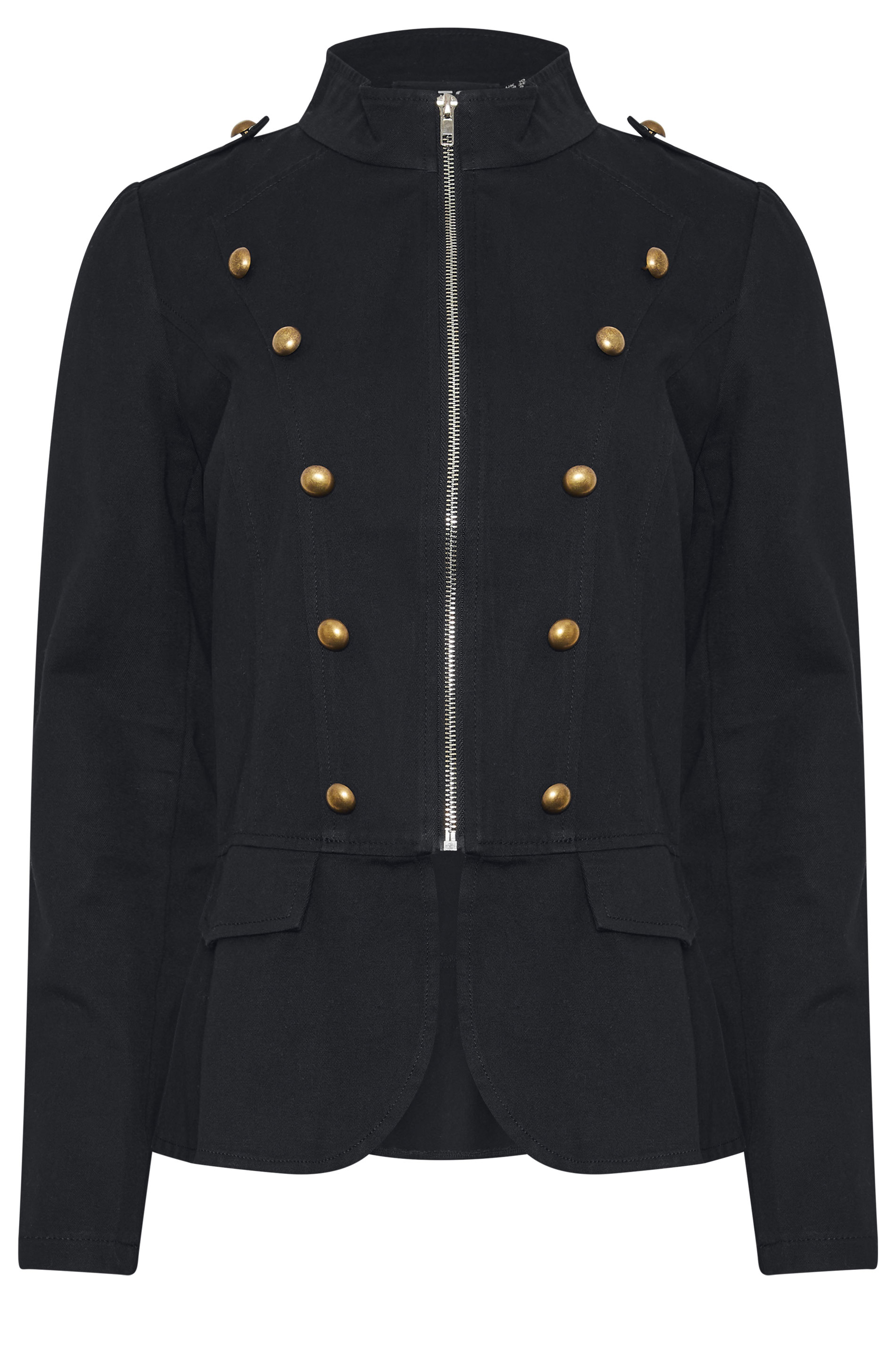 LTS Tall Women's Black Military Jacket | Long Tall Sally 5