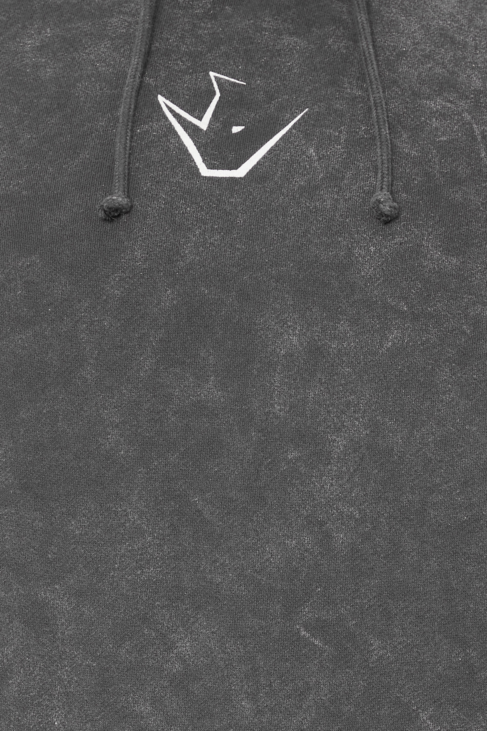 IronRhino Big & Tall Grey 'Training Dept' Acid Wash Hoodie | BadRhino 5