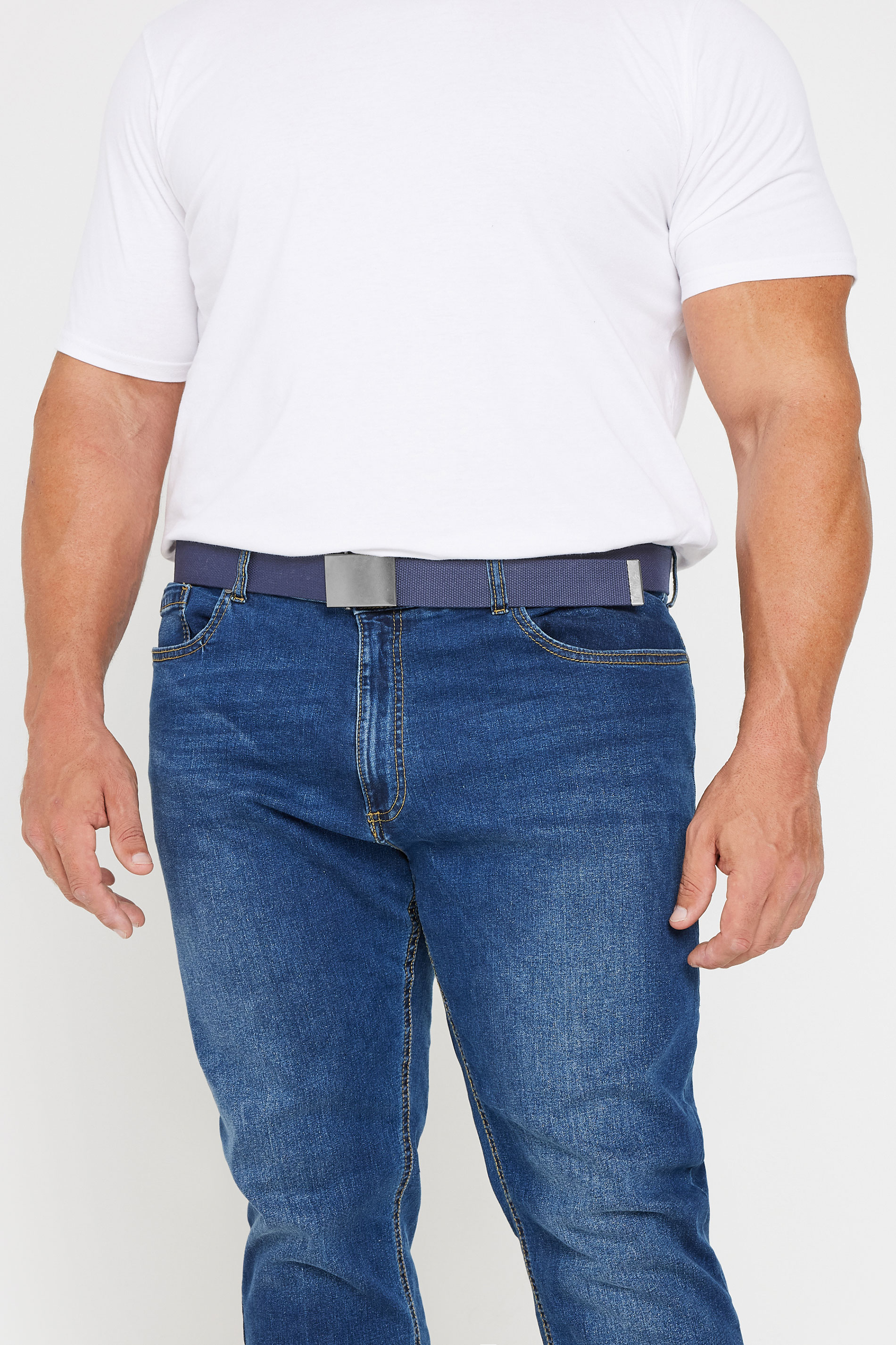 D555 Navy Blue Webbing Belt | BadRhino 1