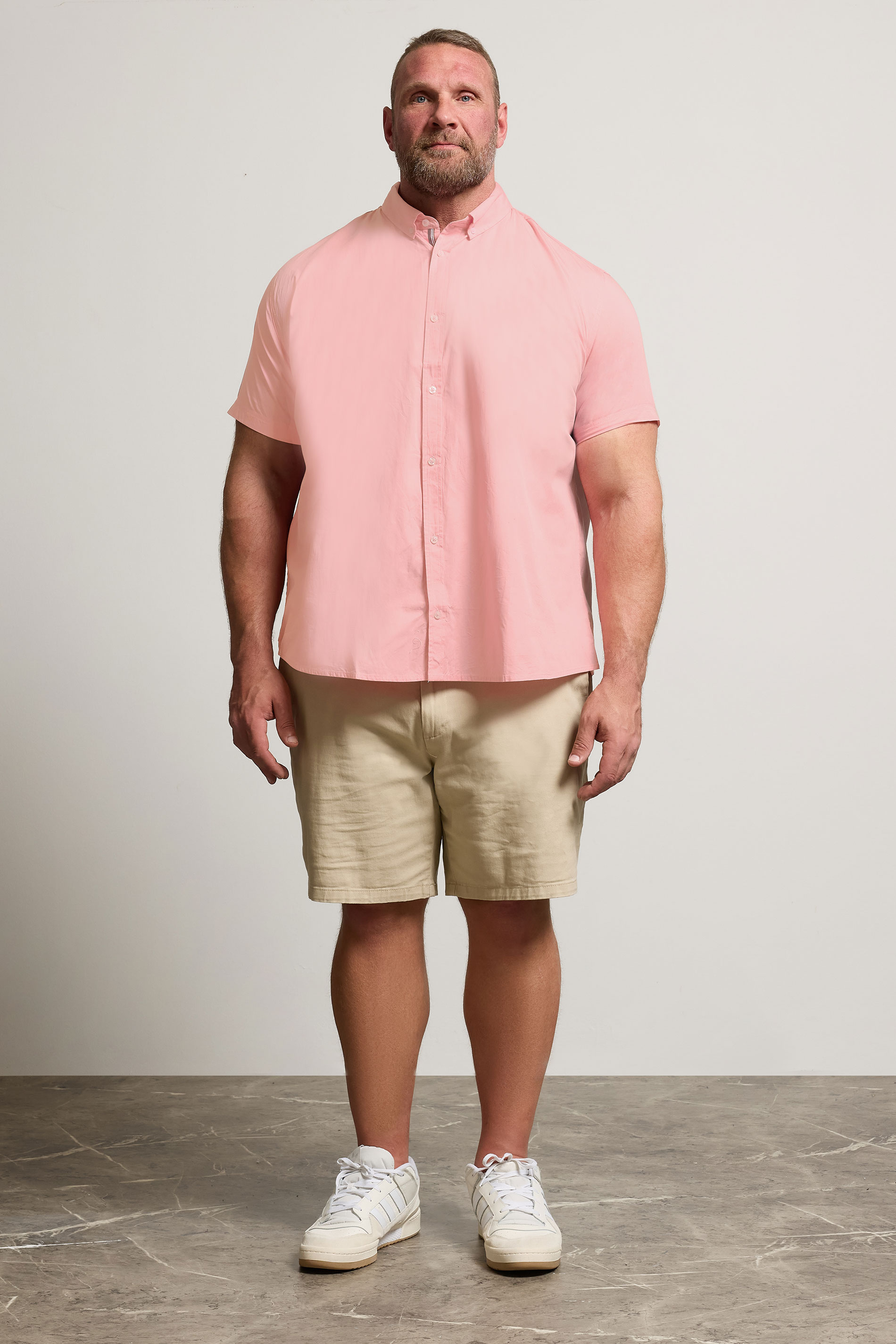 BadRhino Big & Tall Pink Poplin Shirt | BadRhino 2