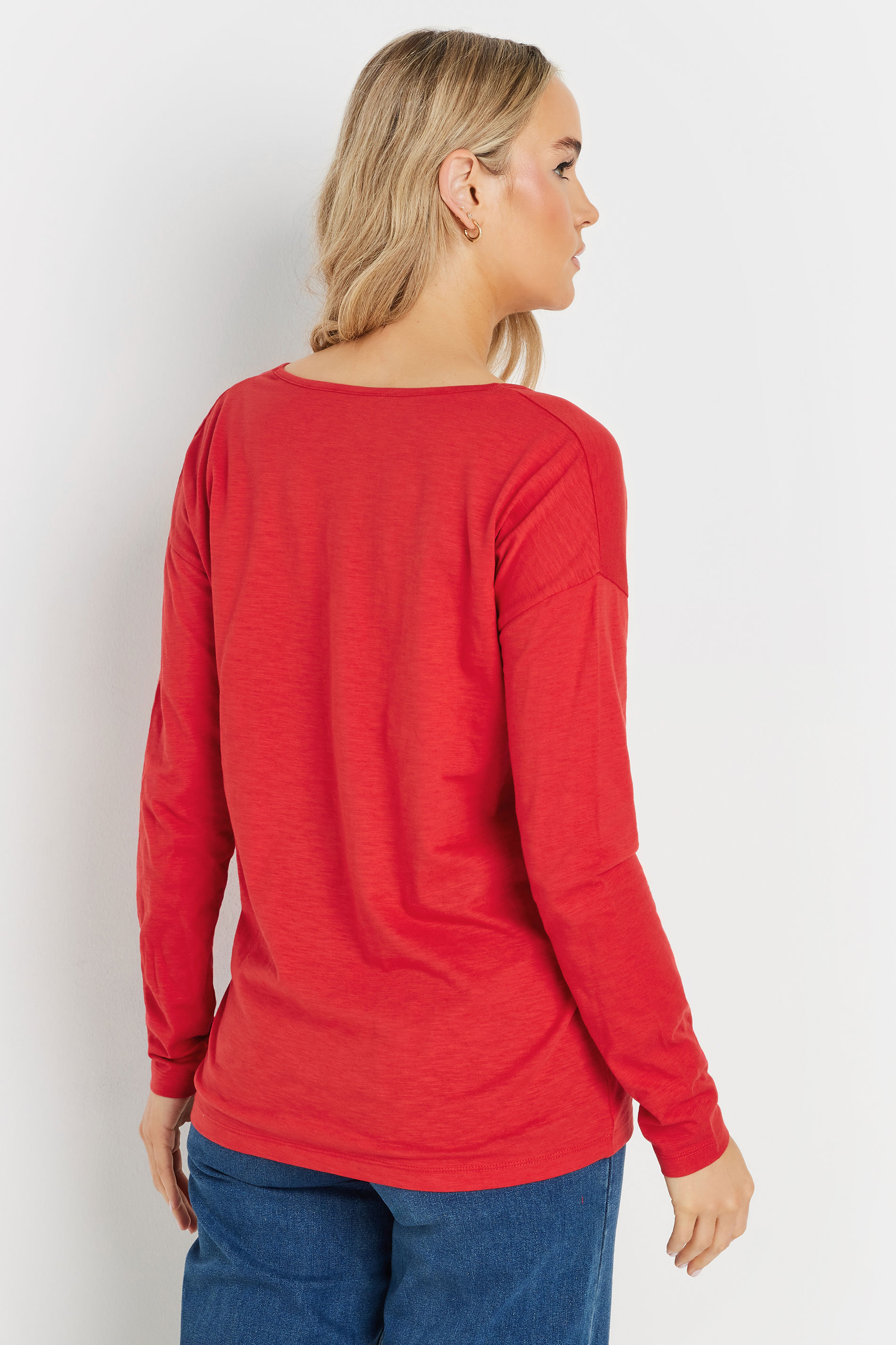 LTS Tall 3 PACK Red, Navy Blue & White V-Neck T-Shirts | Long Tall Sally 6