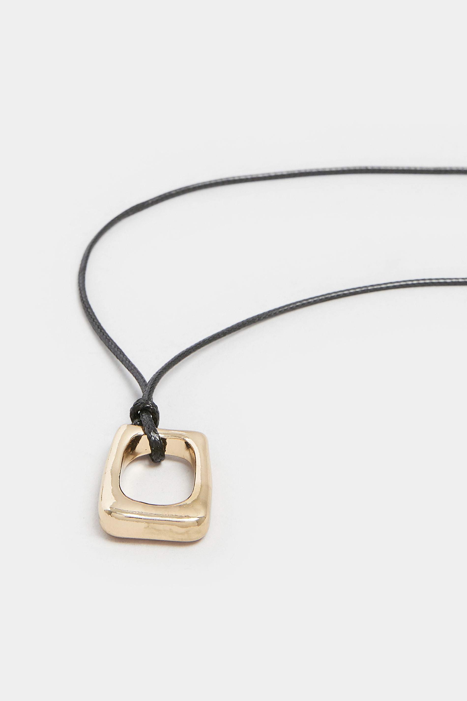 Gold Tone Abstract Pendant Necklace | Yours Clothing 2