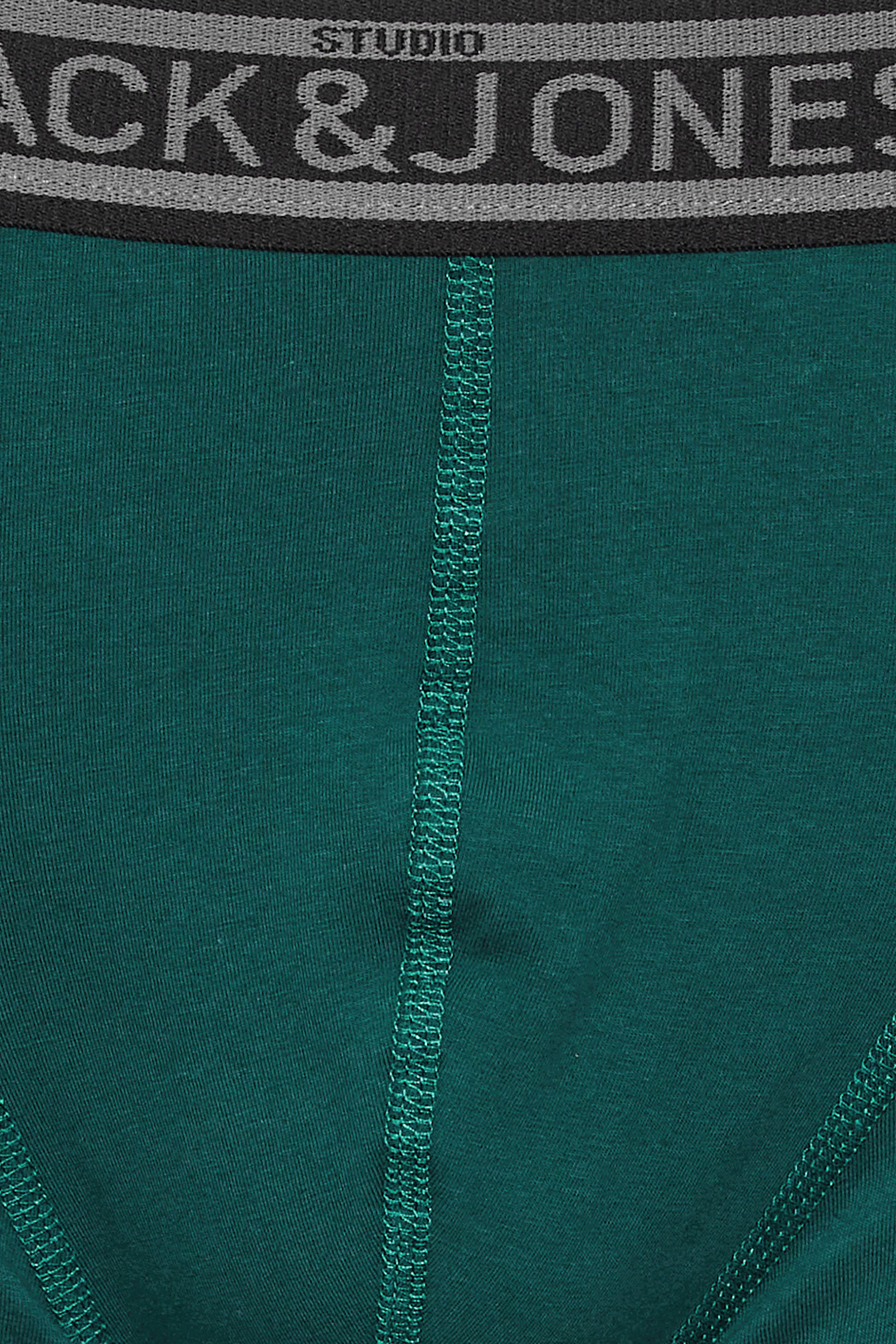 JACK & JONES Big & Tall 5 PACK Blue & Black Boxers | BadRhino 5