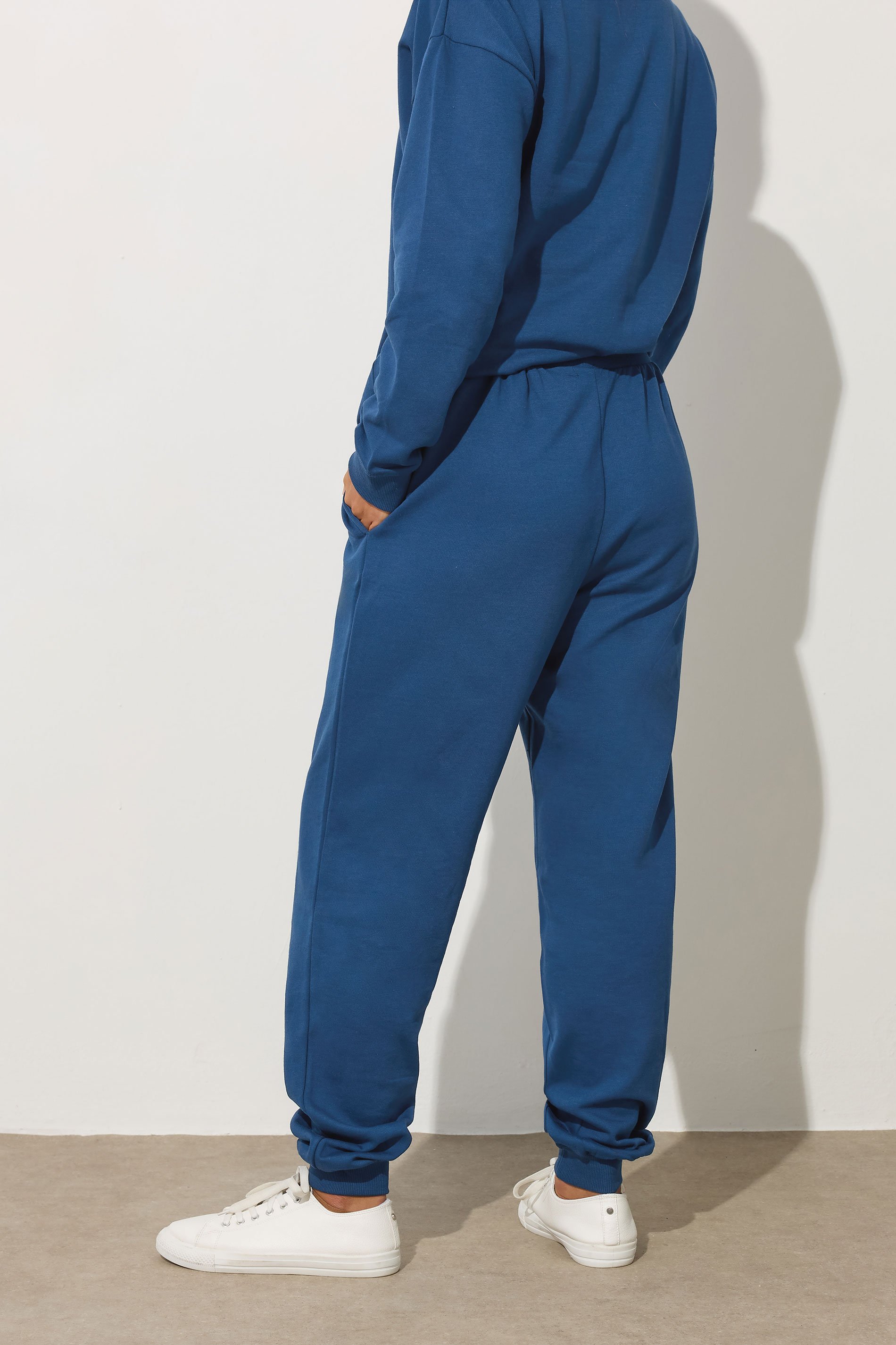 LTS Tall Dark Blue Cuffed Jogger | Long Tall Sally  3