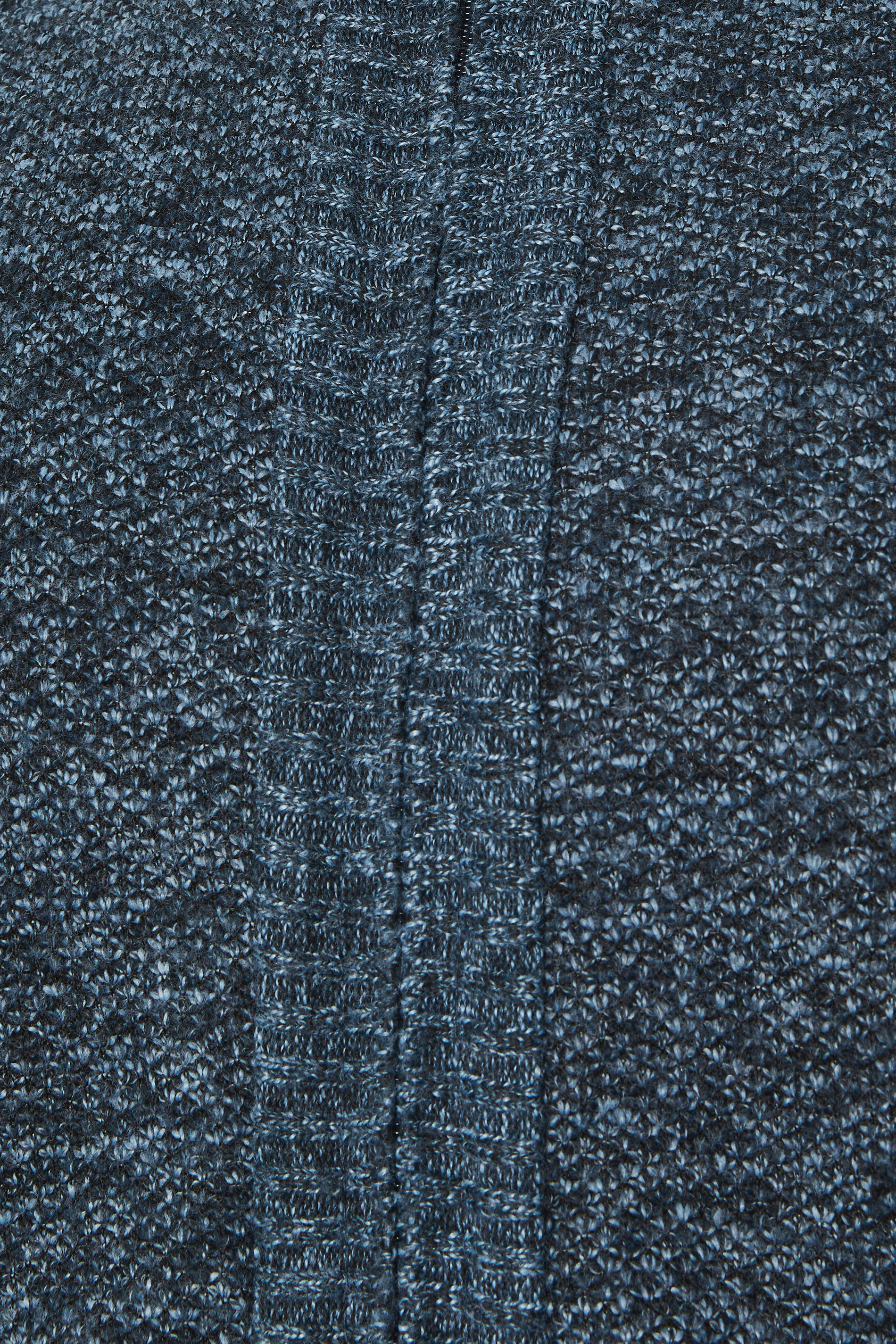 D555 Big & Tall Blue Marl Zip Through Knitted Jumper | BadRhino 7
