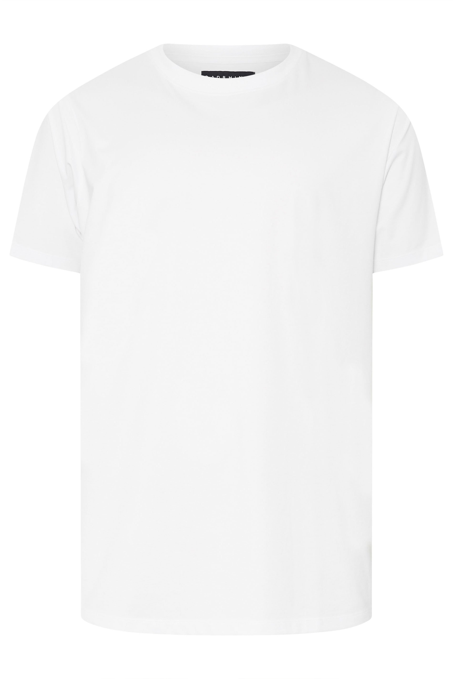 BadRhino Big & Tall White Soft Touch Relaxed Fit T-Shirt | BadRhino 7
